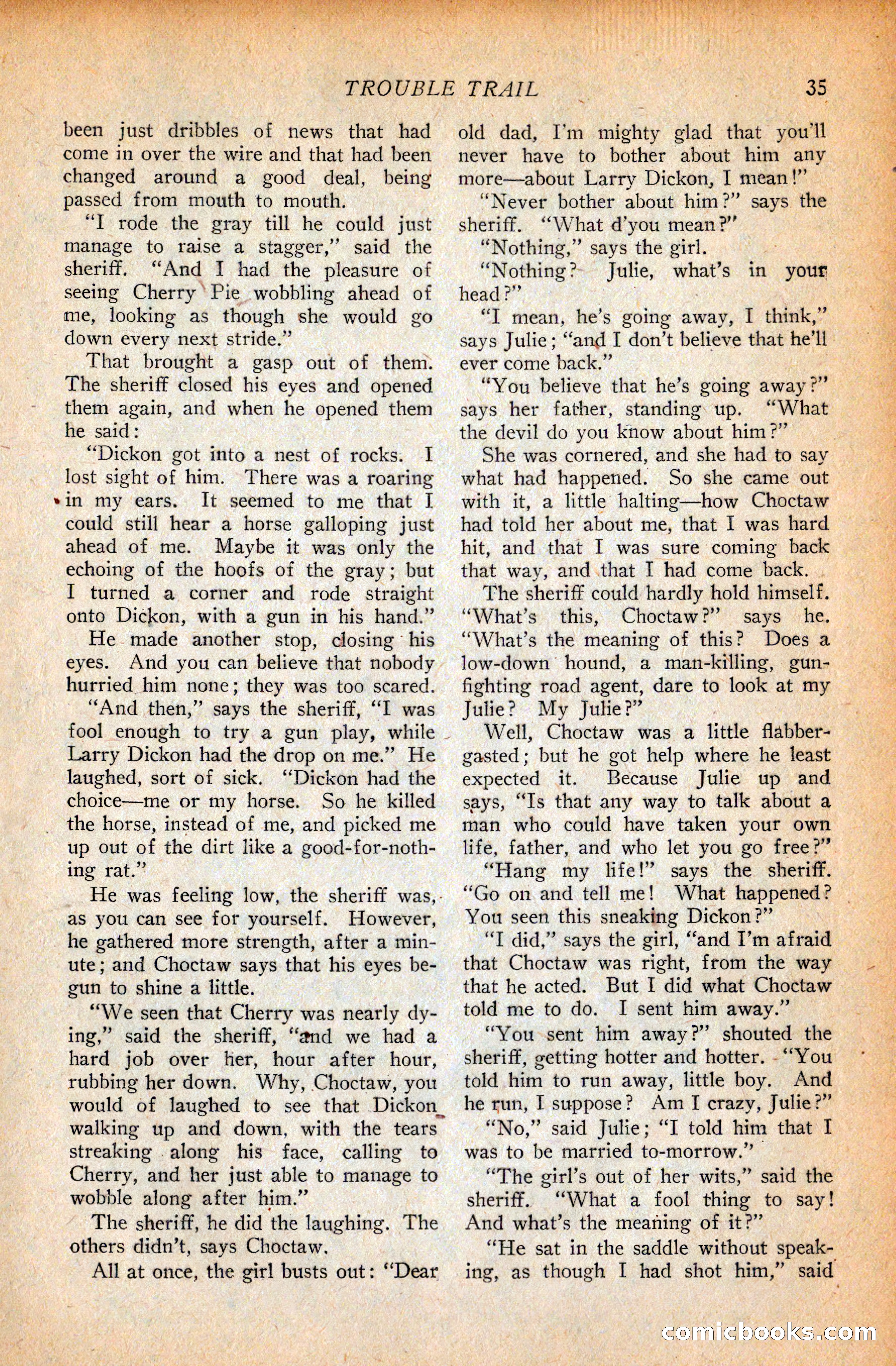 Western Story Magazine, September 11, 1926 — page 37 of 148