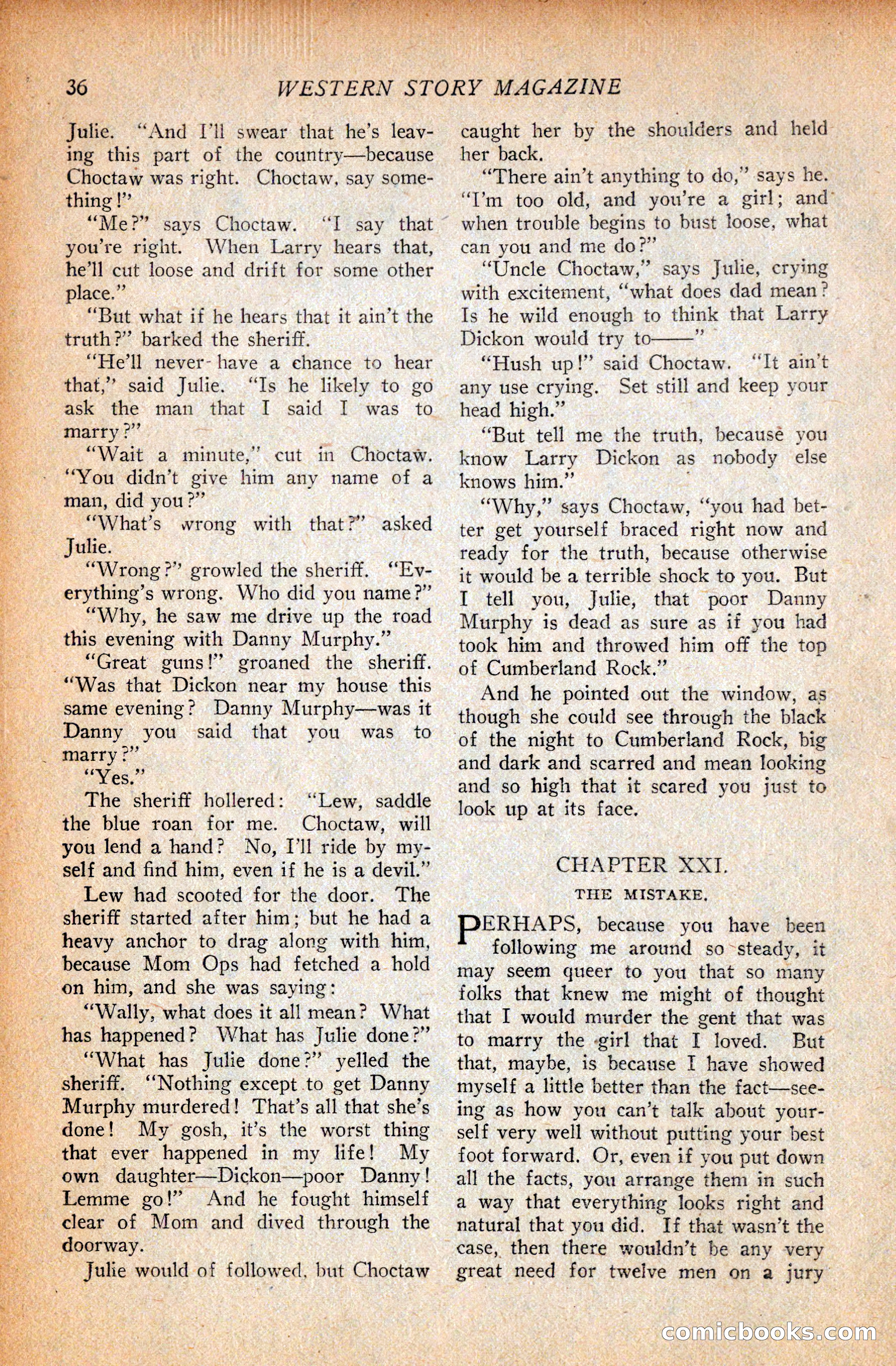 Western Story Magazine, September 11, 1926 — page 38 of 148