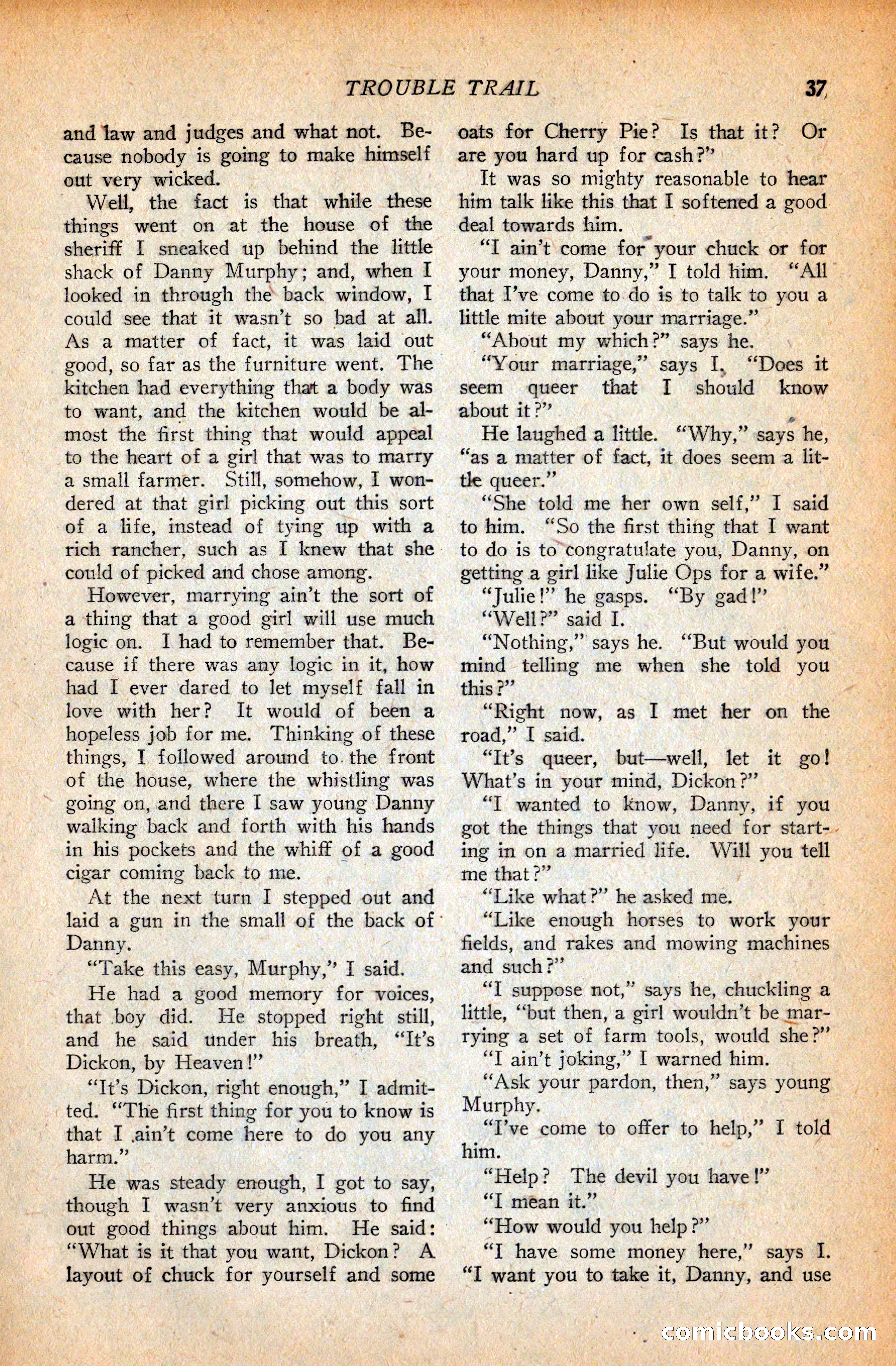 Western Story Magazine, September 11, 1926 — page 39 of 148