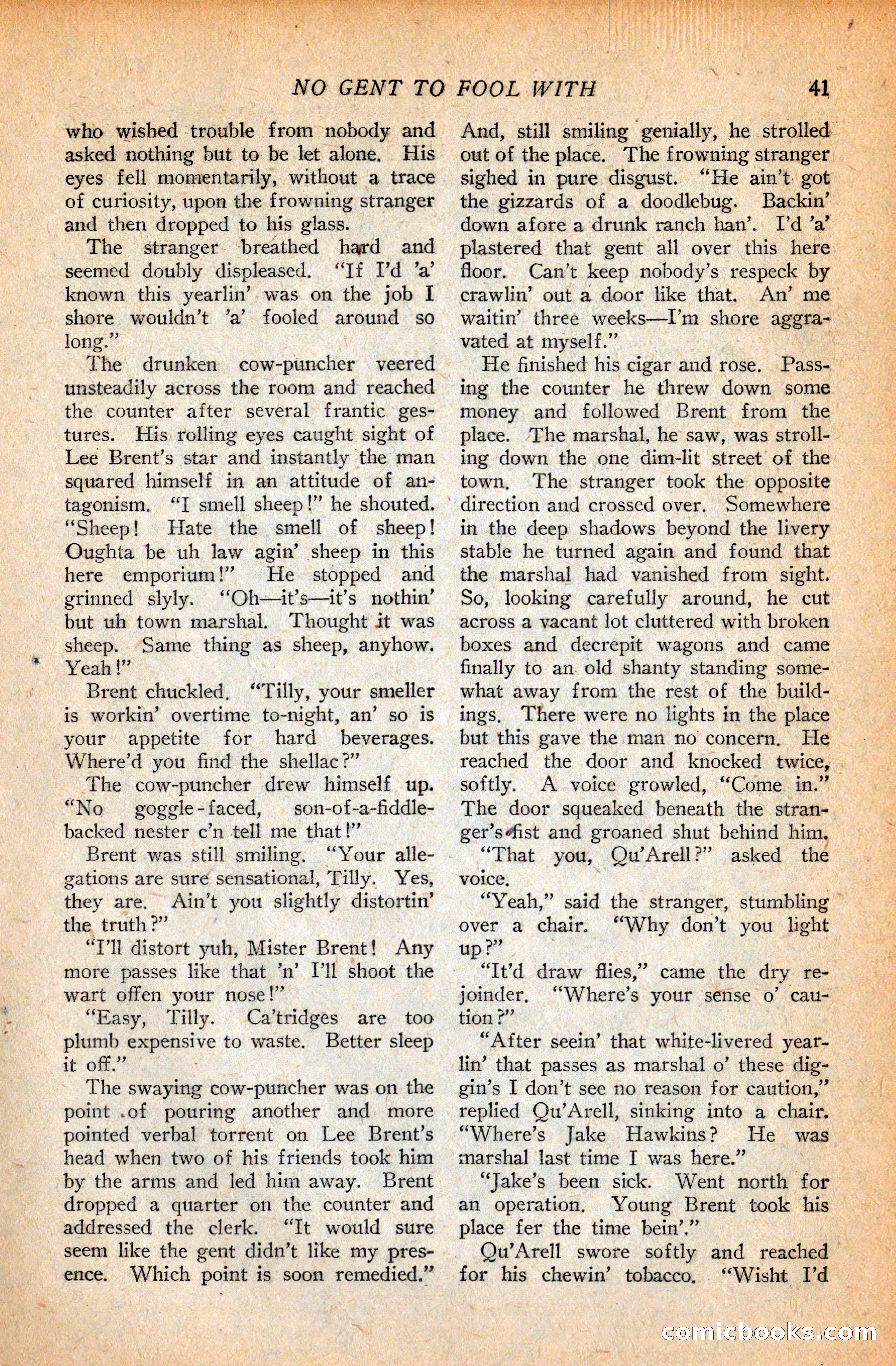 Western Story Magazine, September 11, 1926 — page 43 of 148