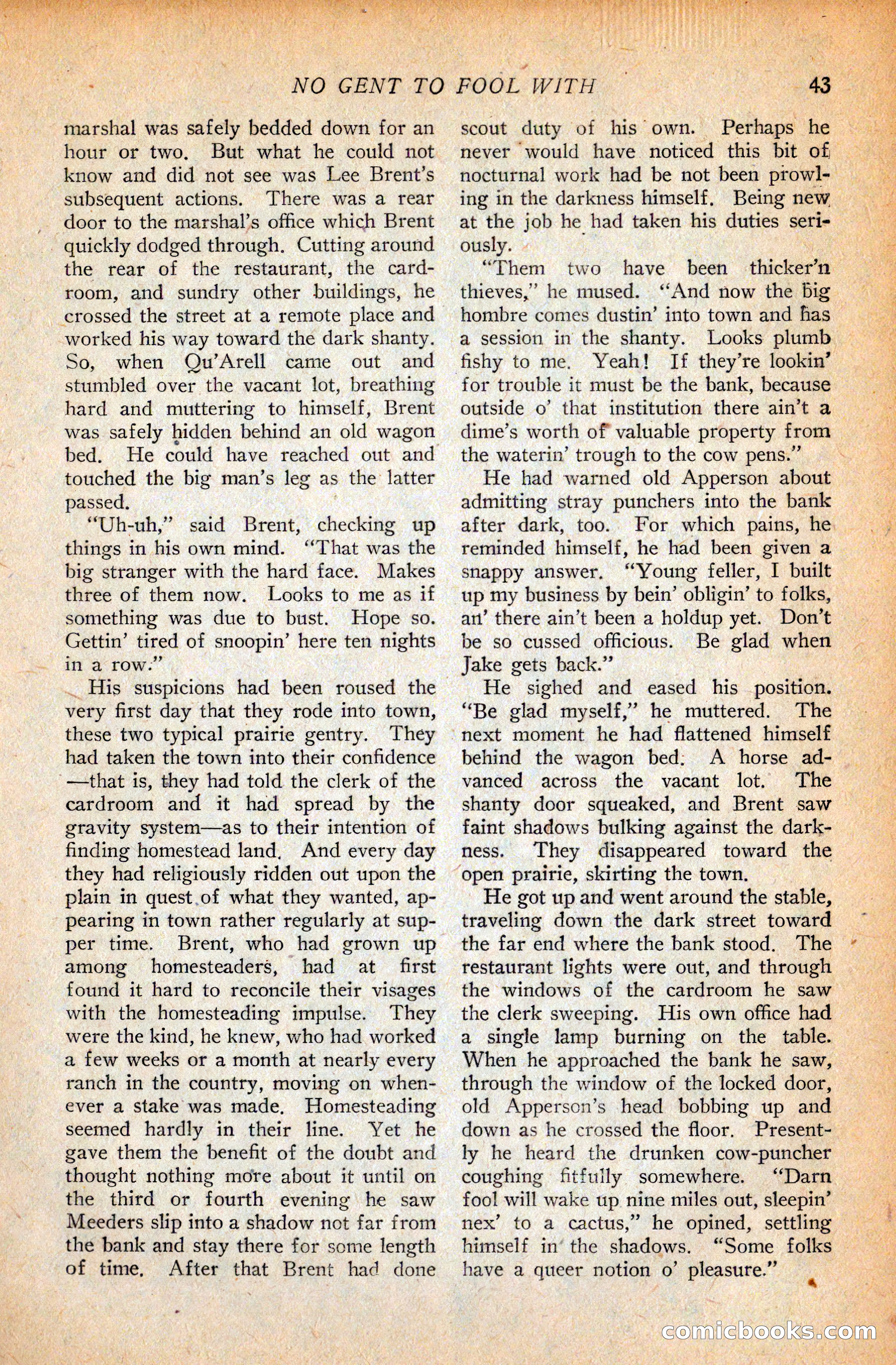 Western Story Magazine, September 11, 1926 — page 45 of 148