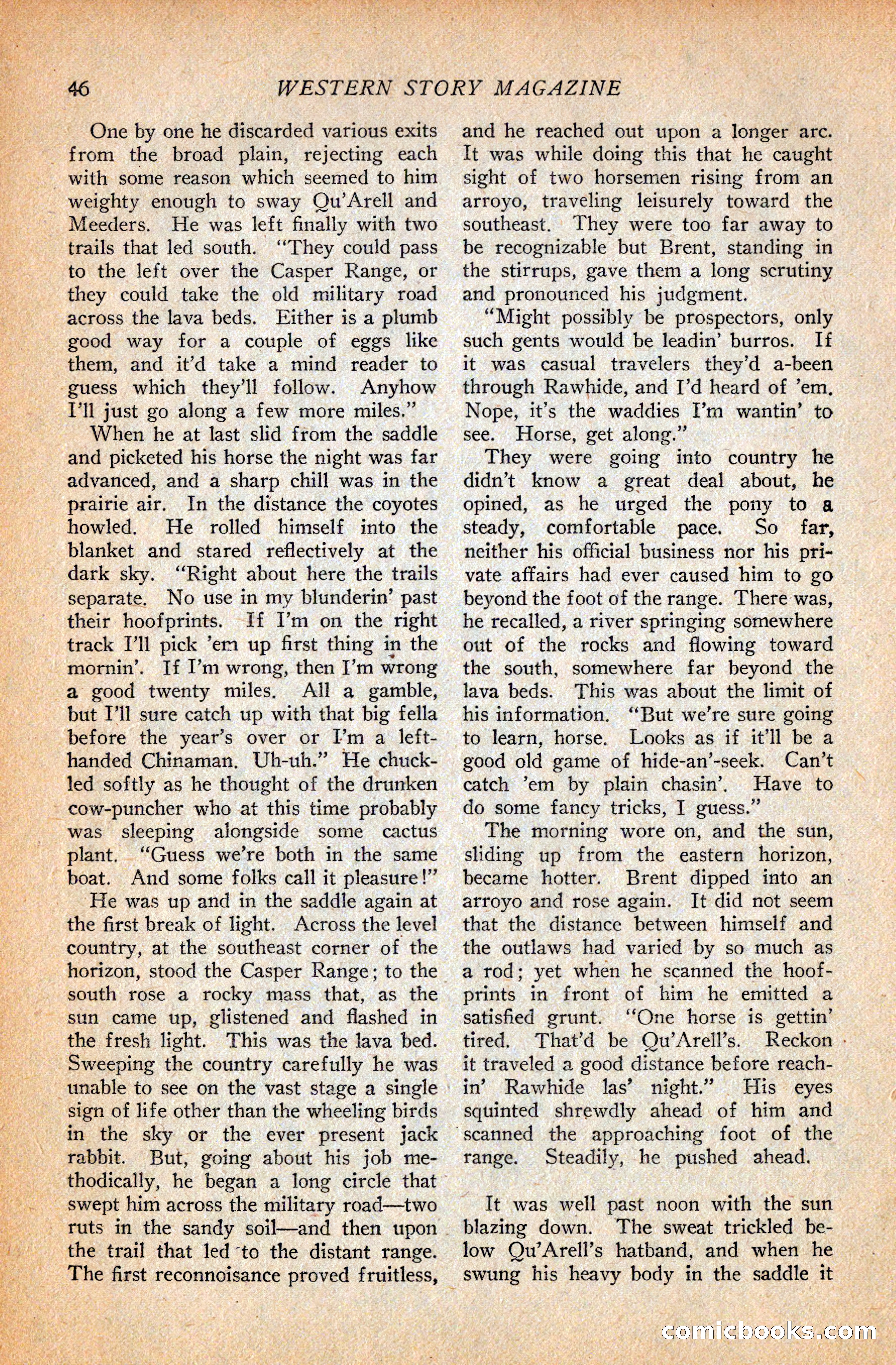 Western Story Magazine, September 11, 1926 — page 48 of 148
