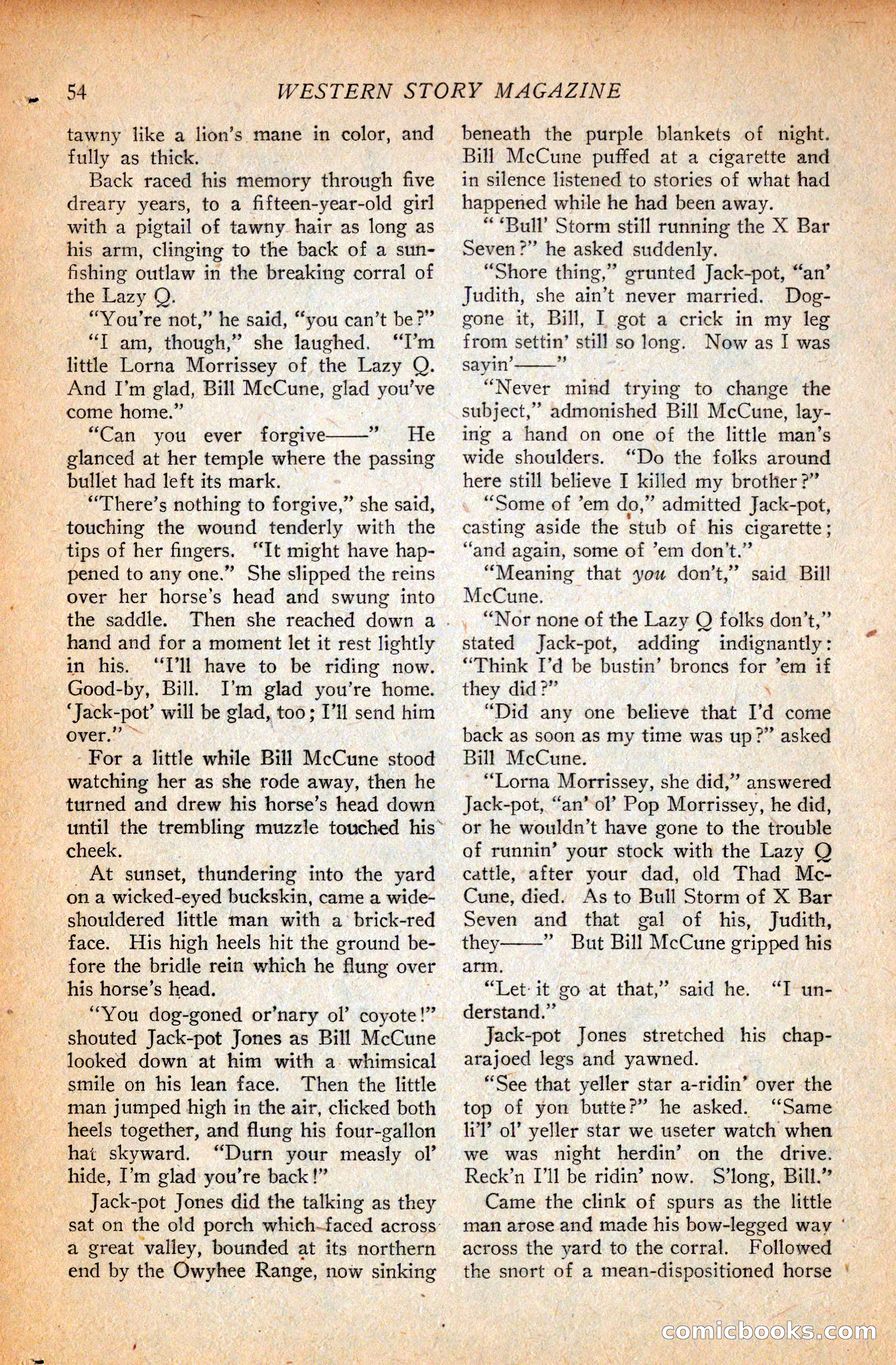 Western Story Magazine, September 11, 1926 — page 56 of 148