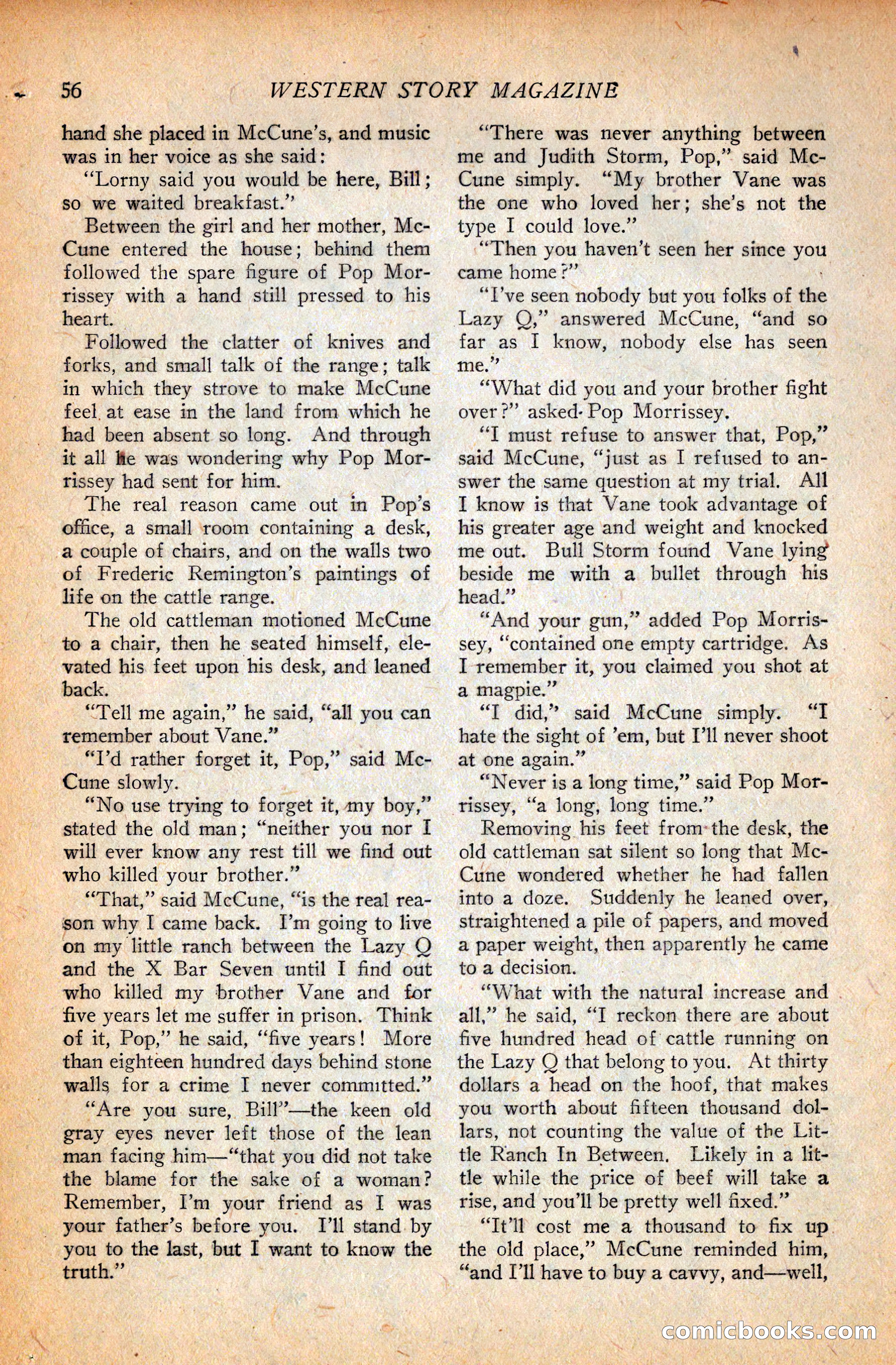 Western Story Magazine, September 11, 1926 — page 58 of 148