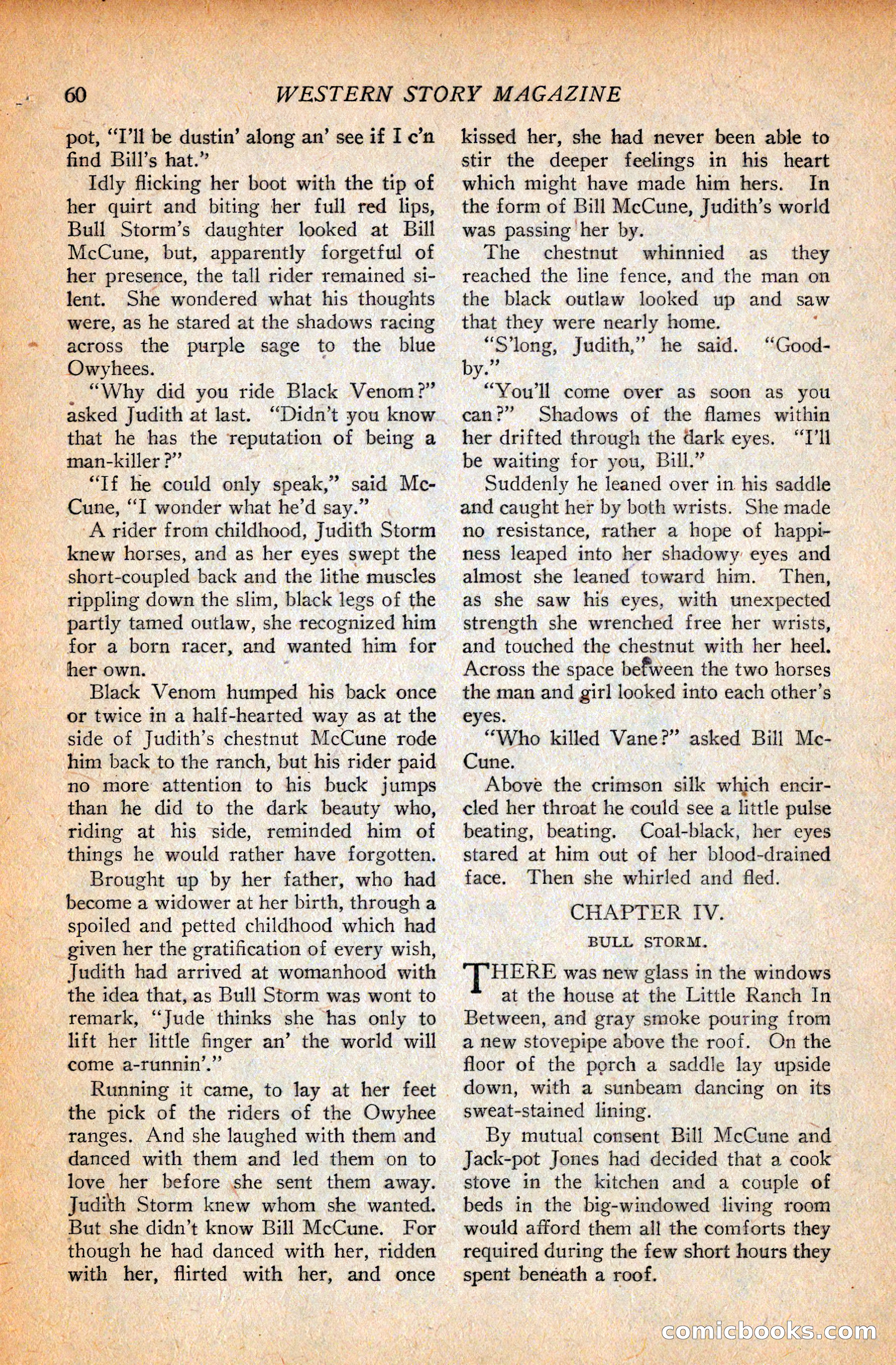 Western Story Magazine, September 11, 1926 — page 62 of 148