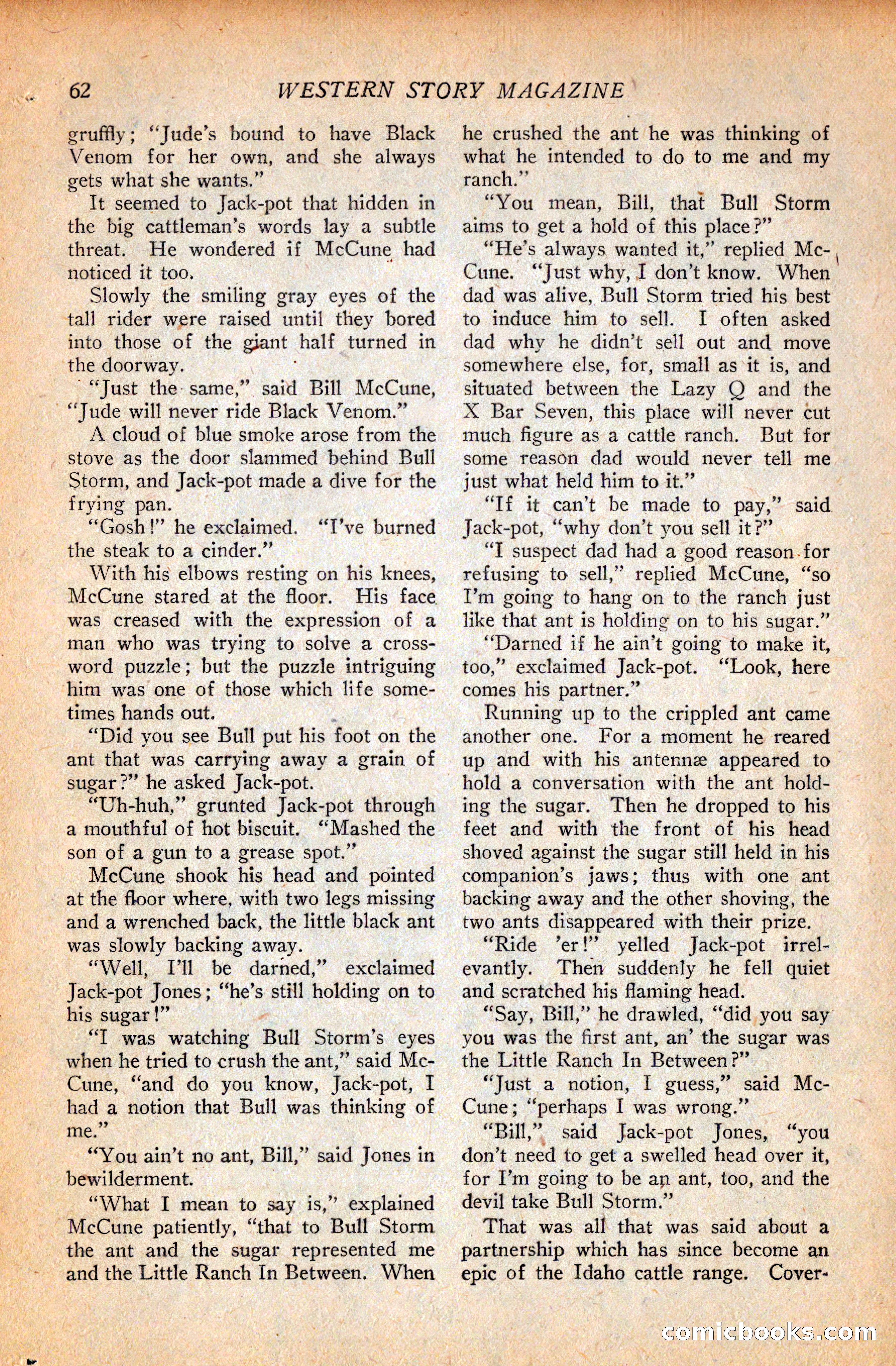 Western Story Magazine, September 11, 1926 — page 64 of 148