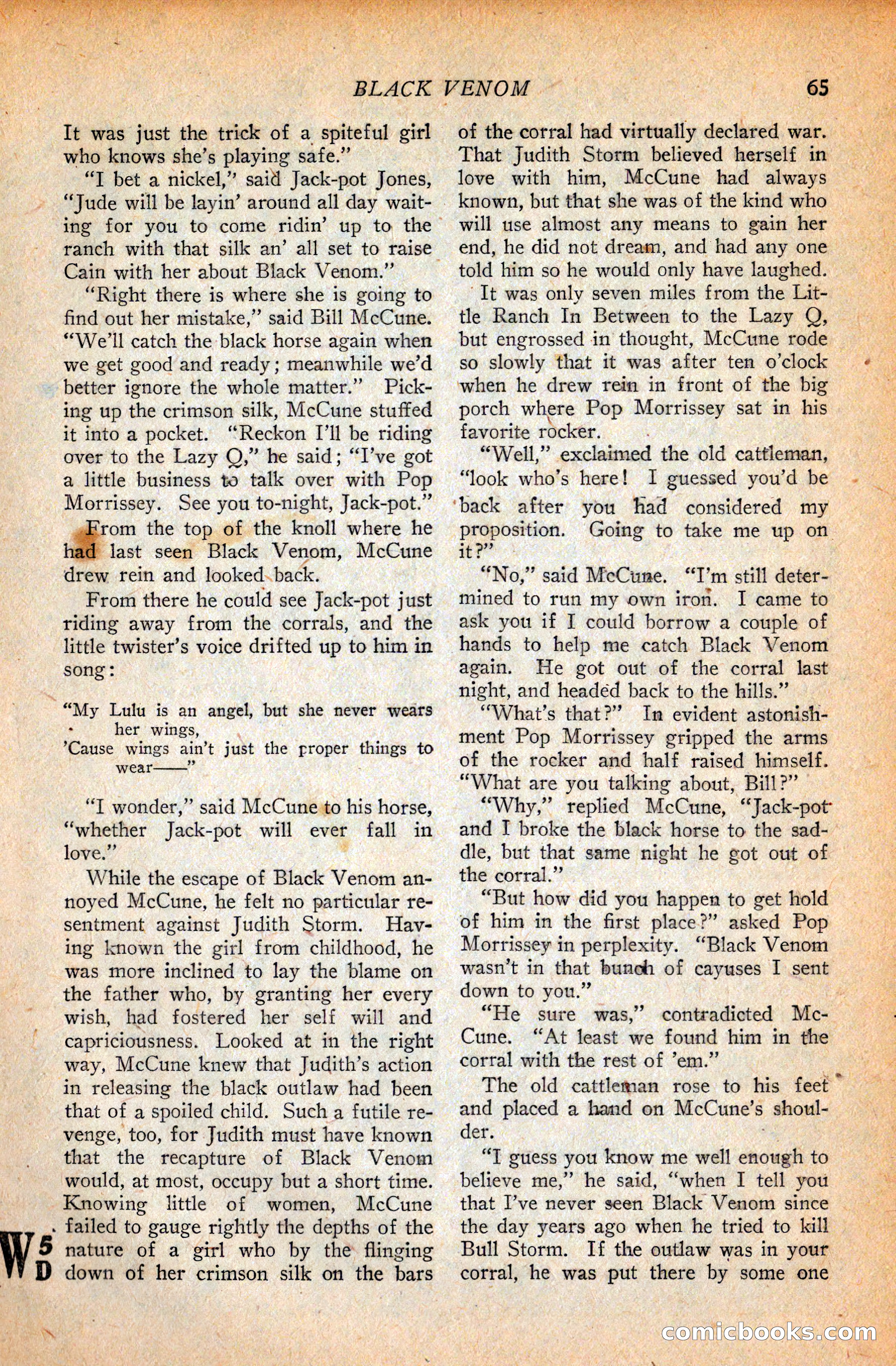 Western Story Magazine, September 11, 1926 — page 67 of 148