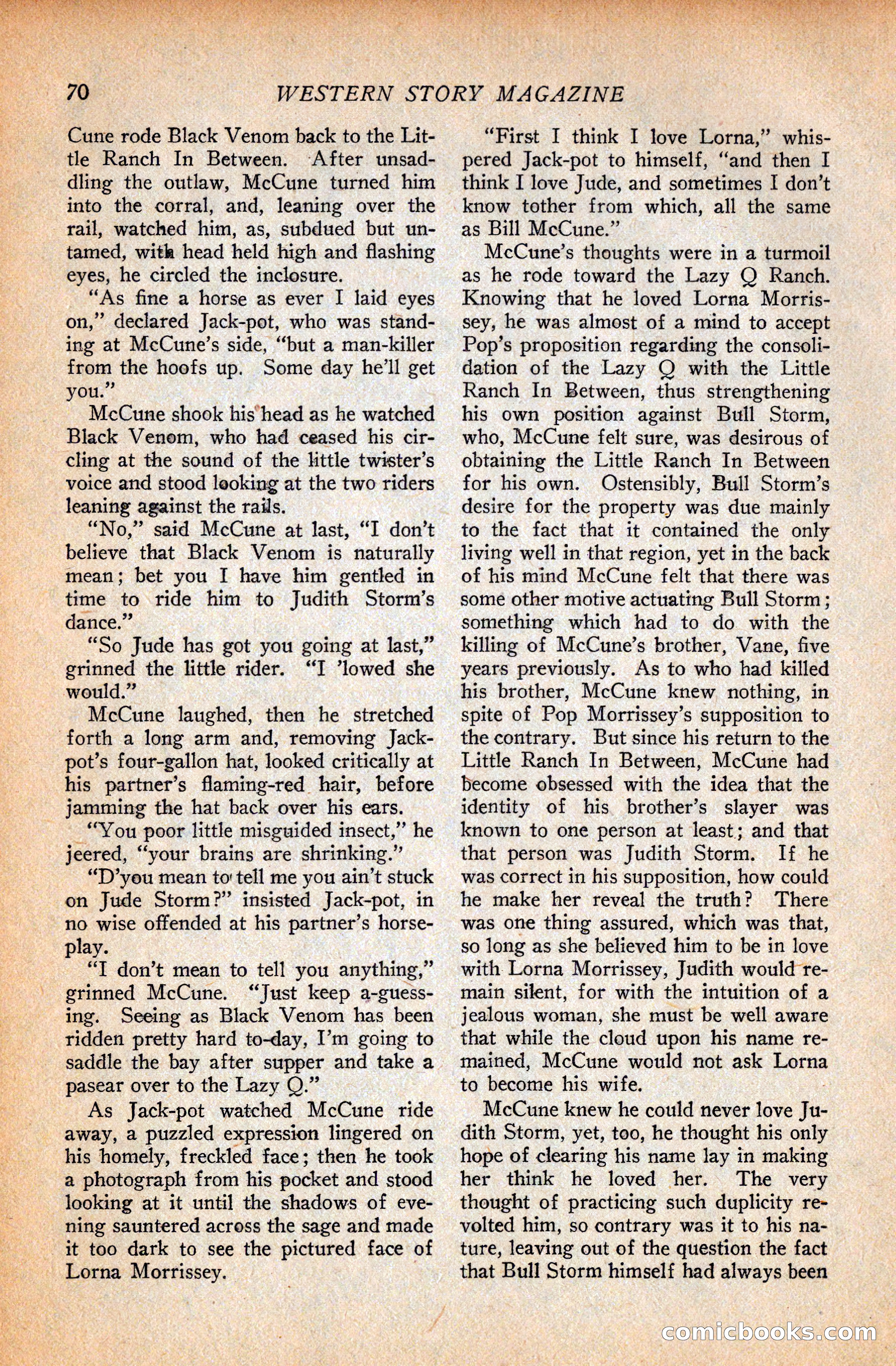 Western Story Magazine, September 11, 1926 — page 72 of 148