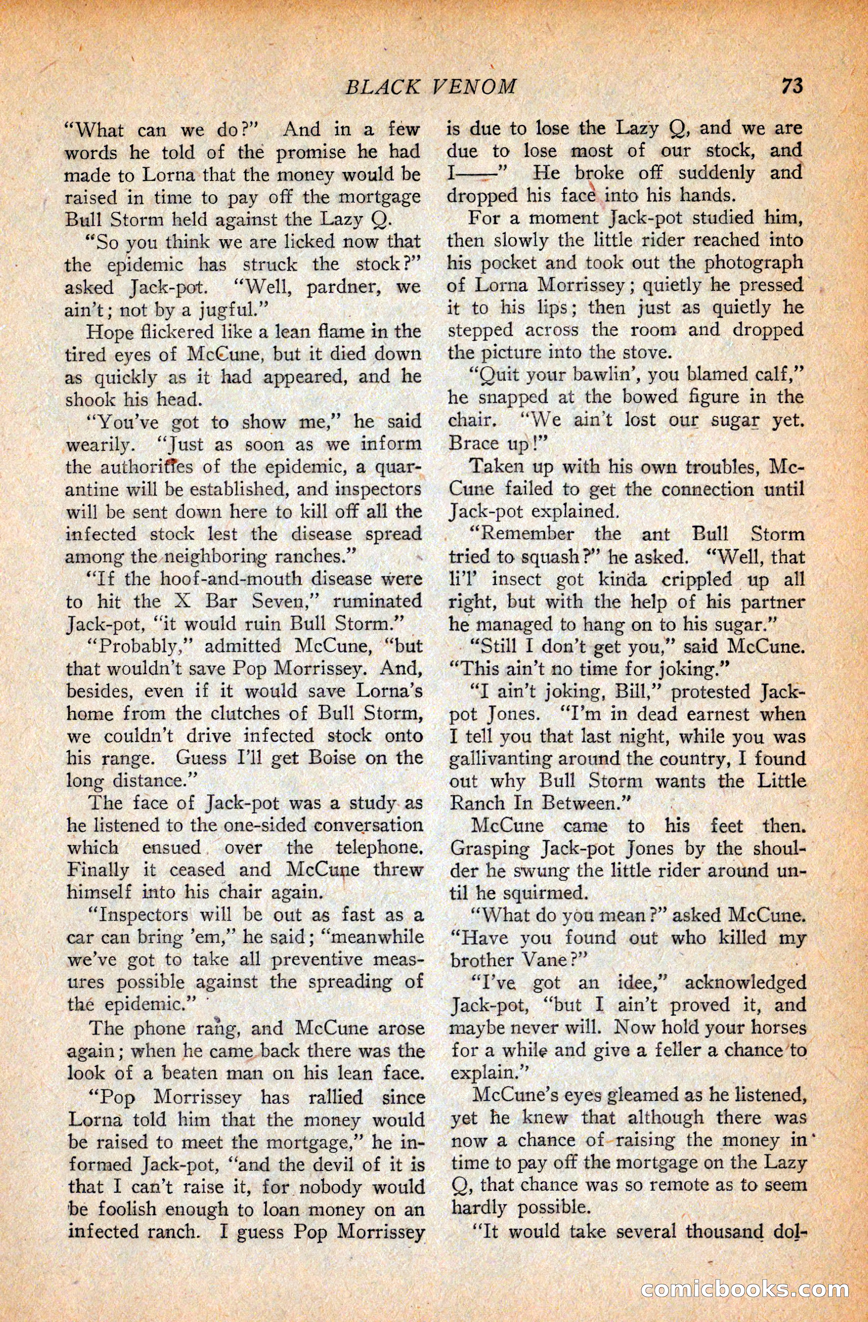 Western Story Magazine, September 11, 1926 — page 75 of 148