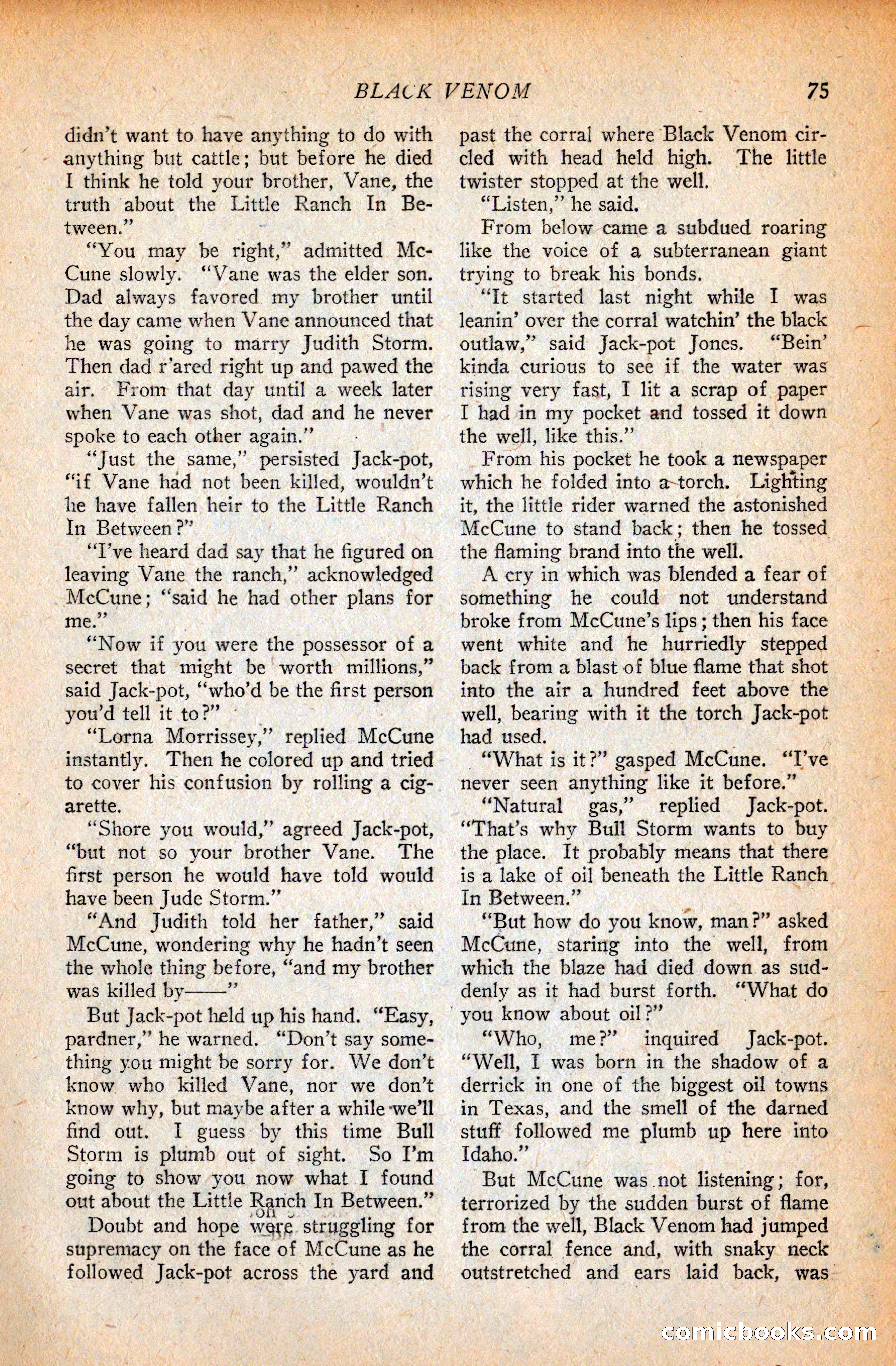 Western Story Magazine, September 11, 1926 — page 77 of 148