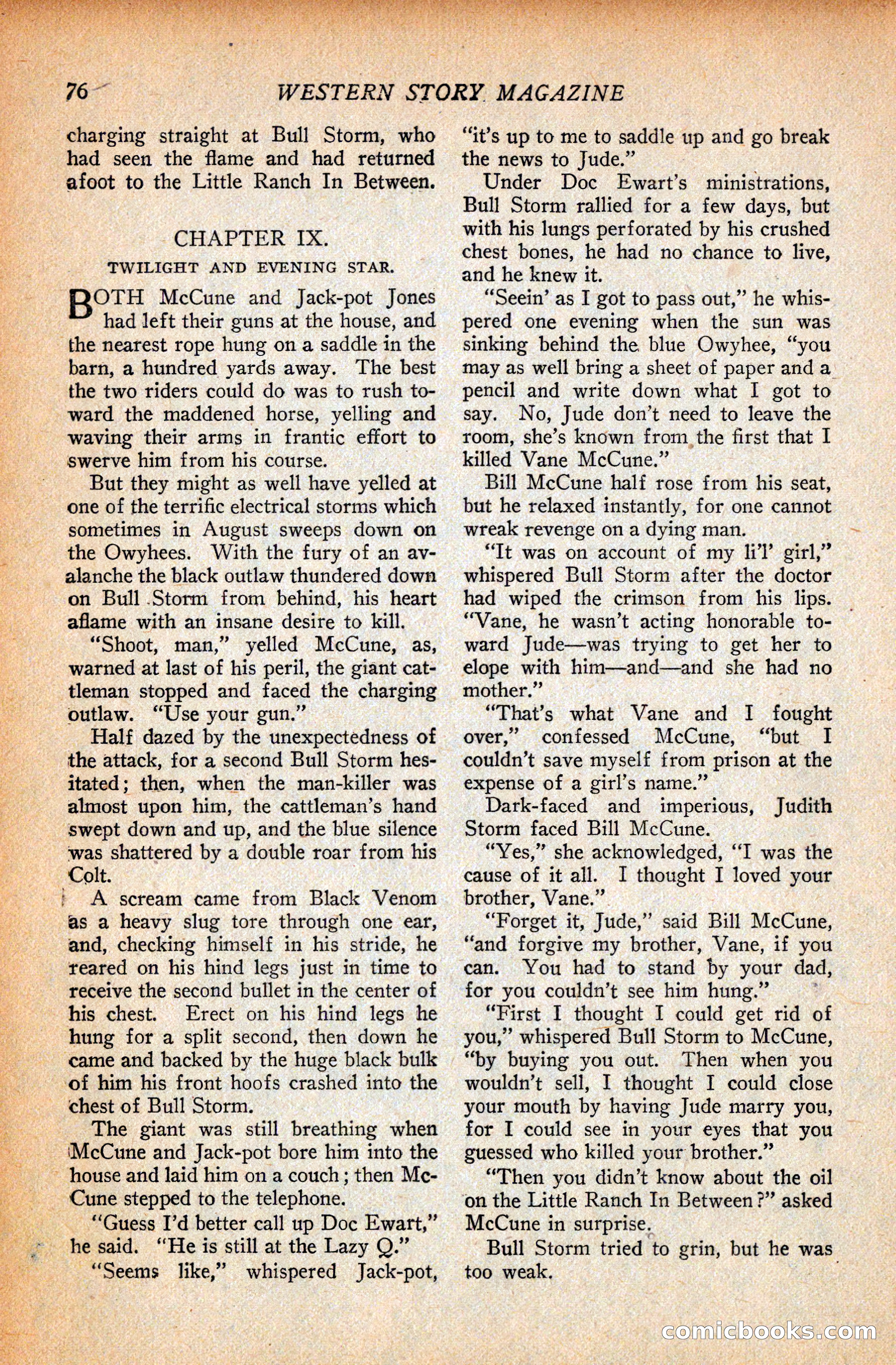 Western Story Magazine, September 11, 1926 — page 78 of 148