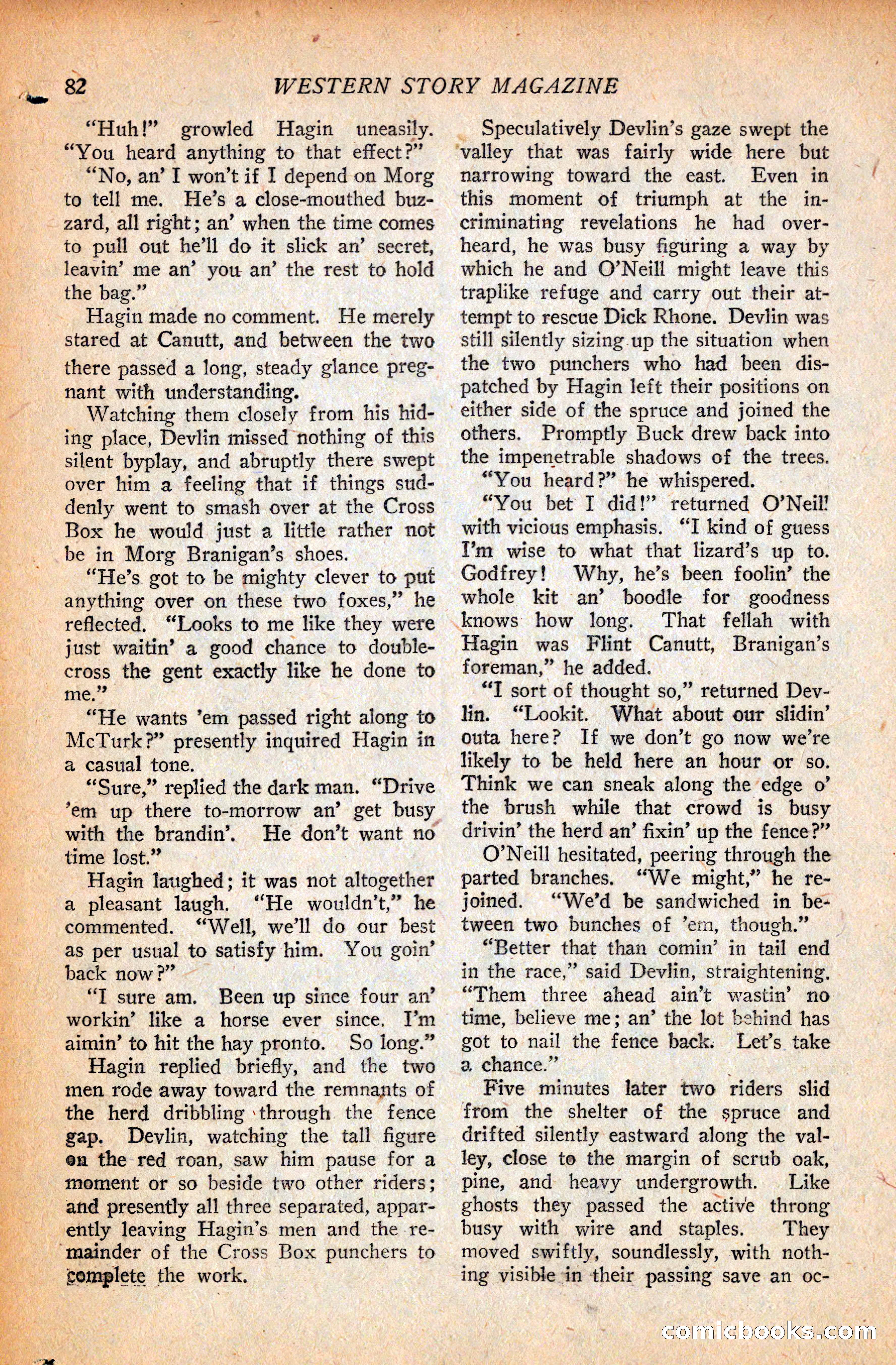 Western Story Magazine, September 11, 1926 — page 84 of 148