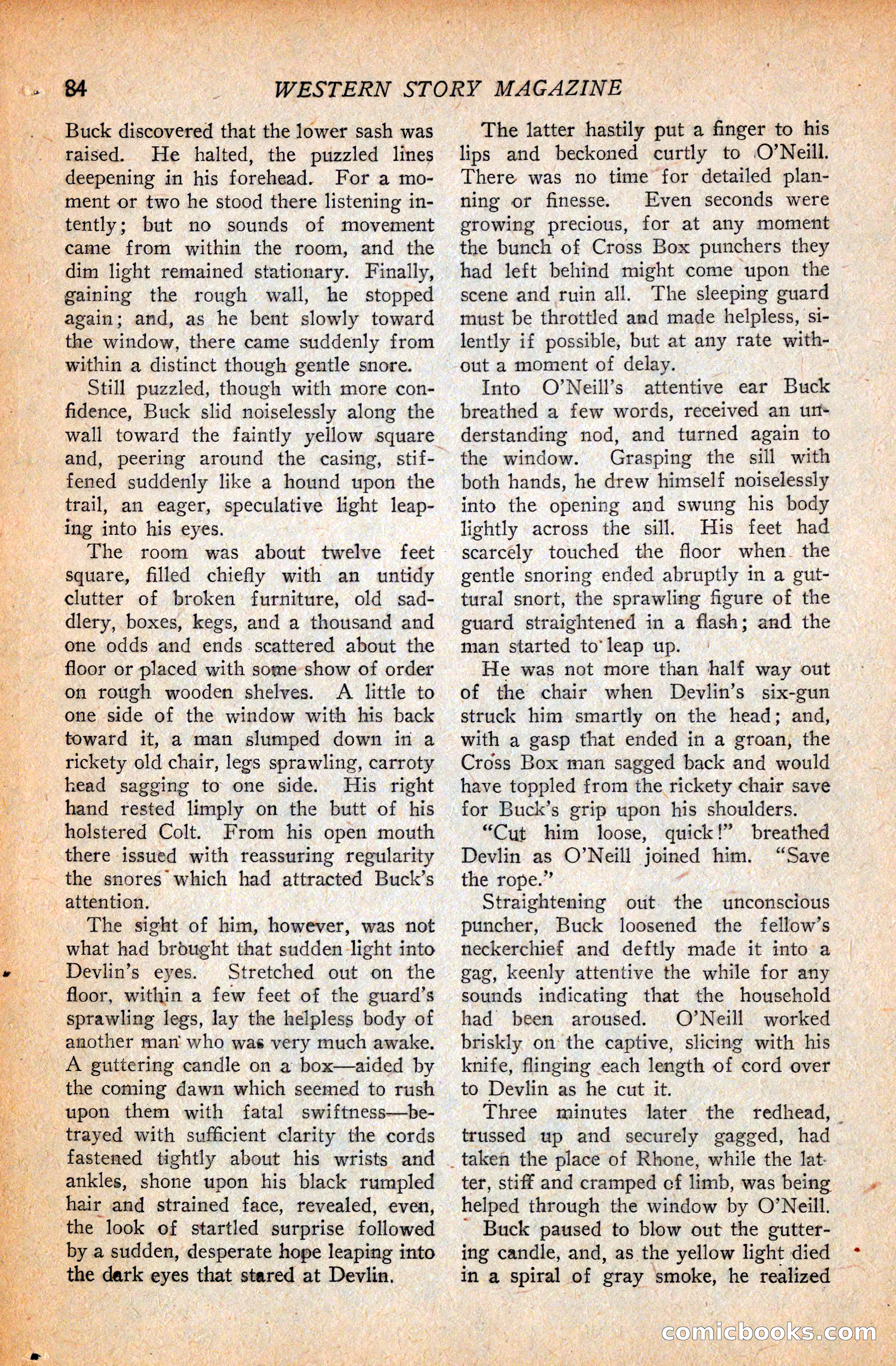 Western Story Magazine, September 11, 1926 — page 86 of 148