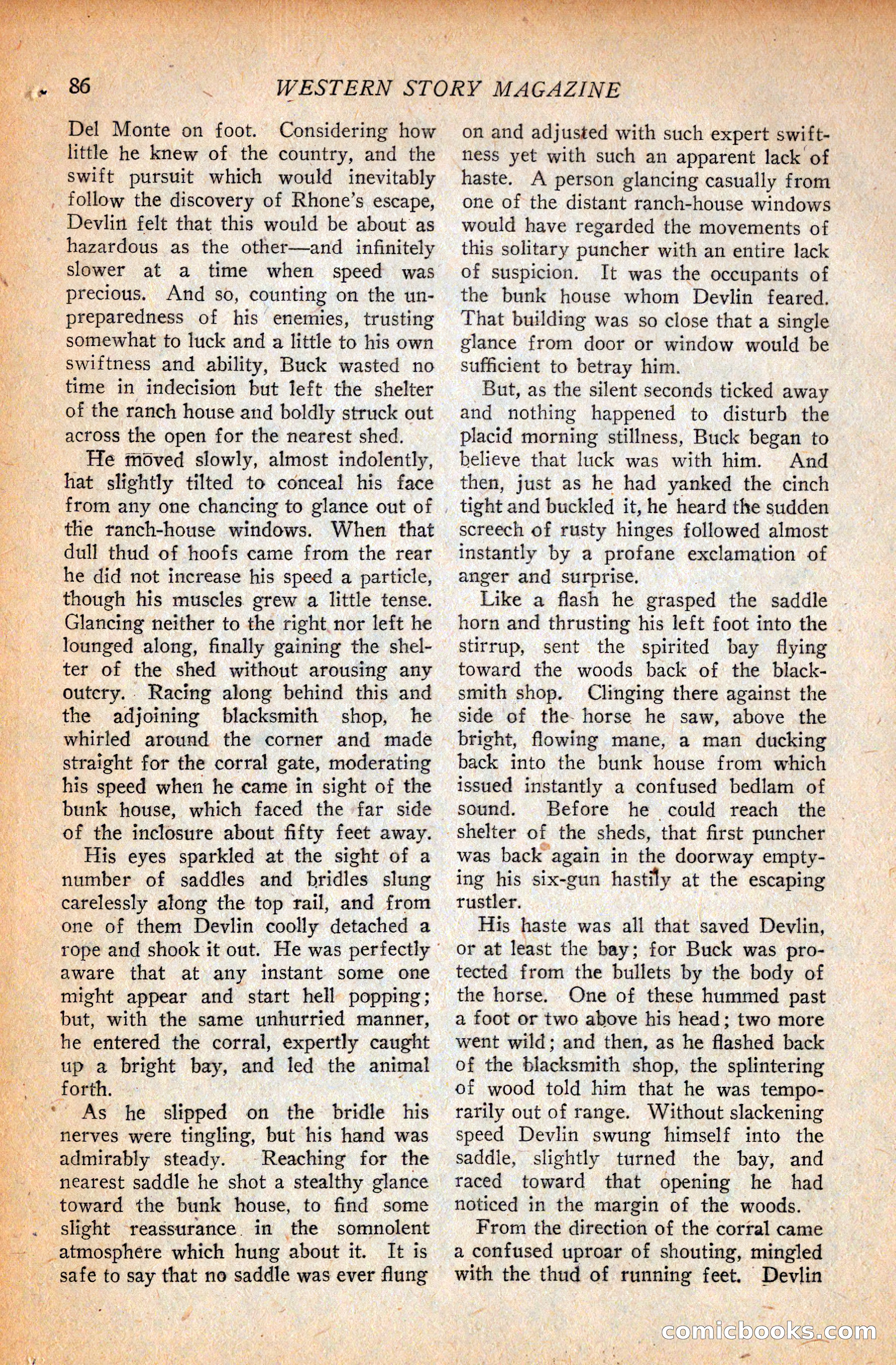 Western Story Magazine, September 11, 1926 — page 88 of 148