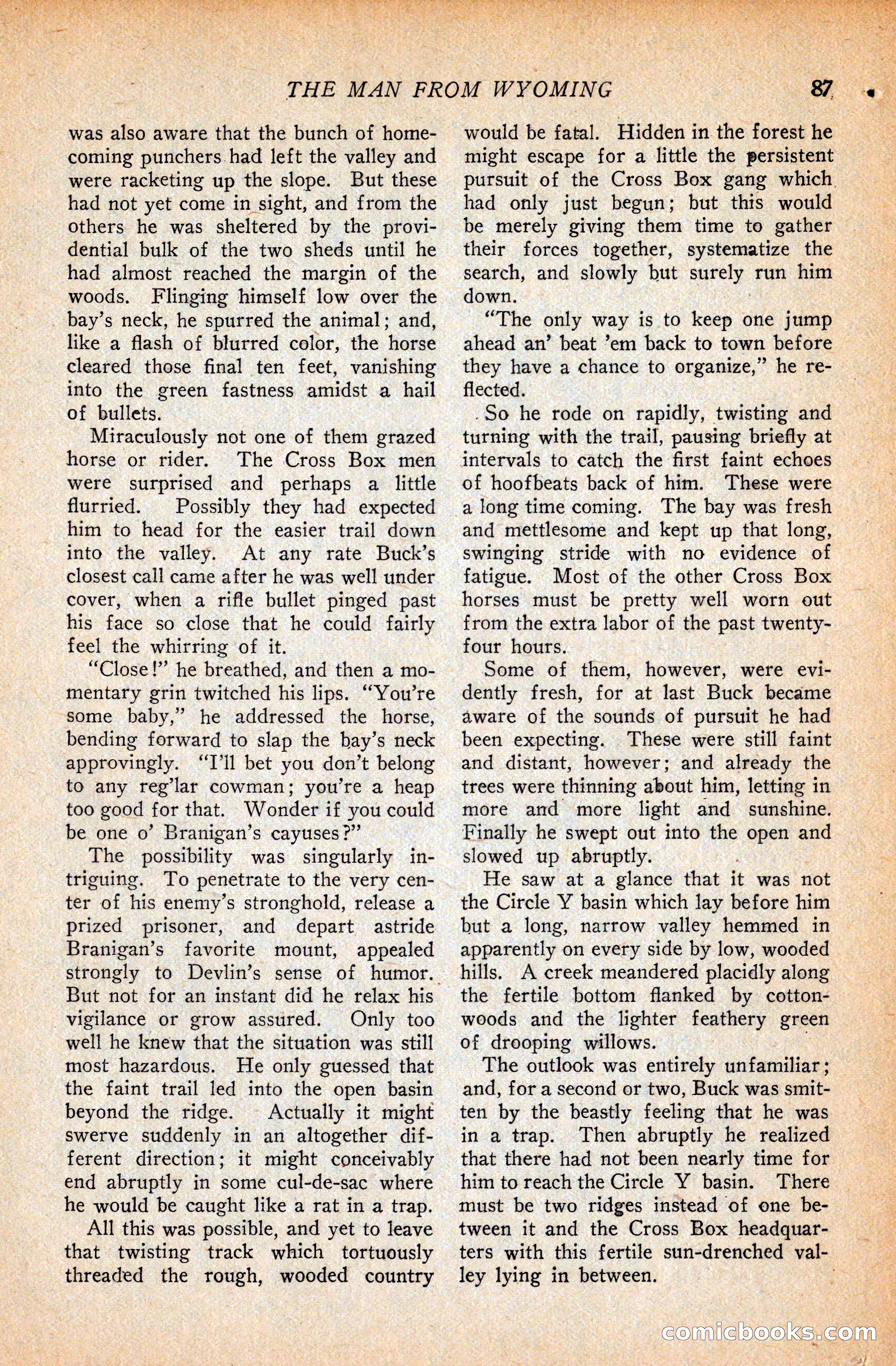 Western Story Magazine, September 11, 1926 — page 89 of 148