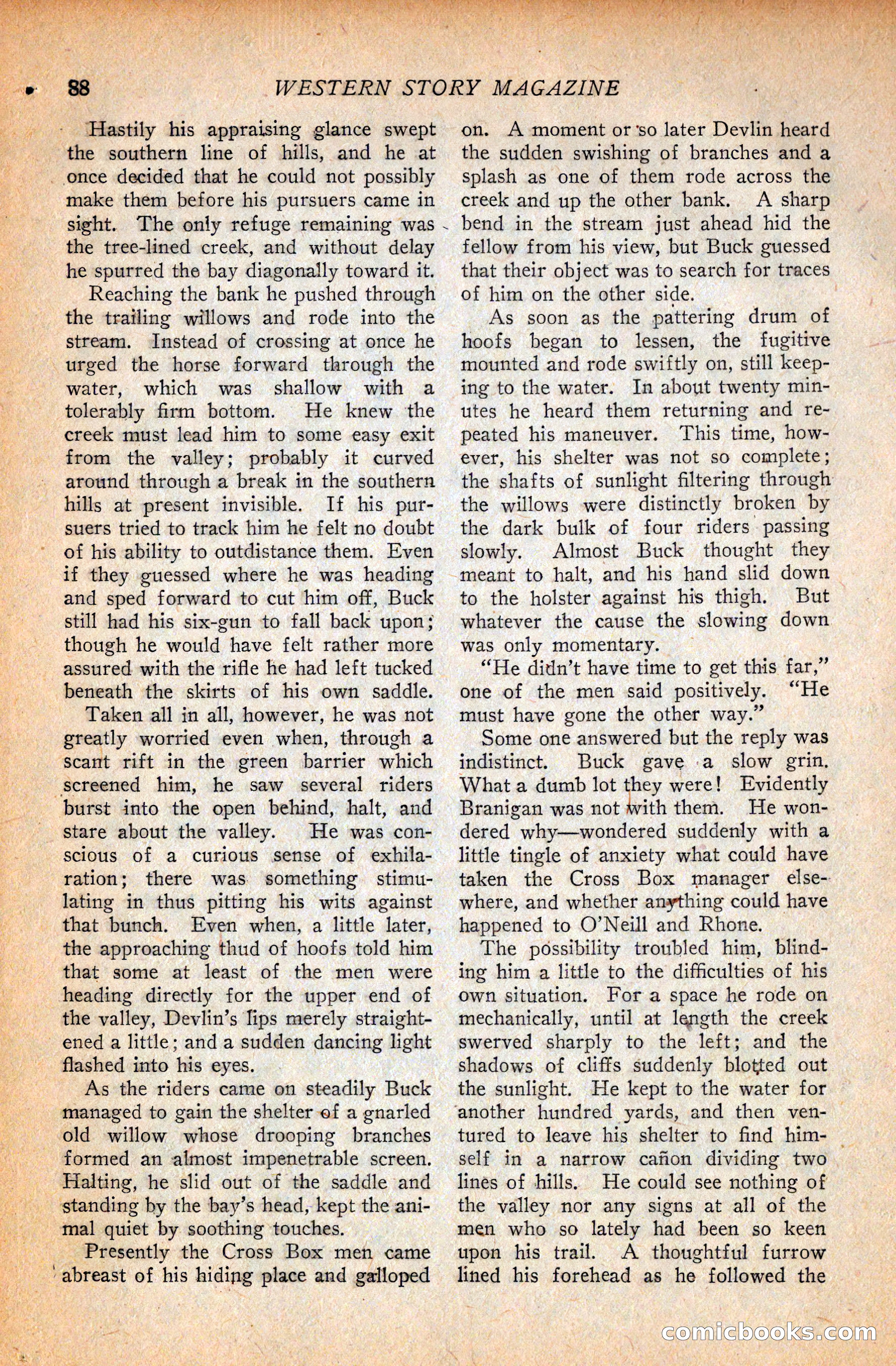 Western Story Magazine, September 11, 1926 — page 90 of 148