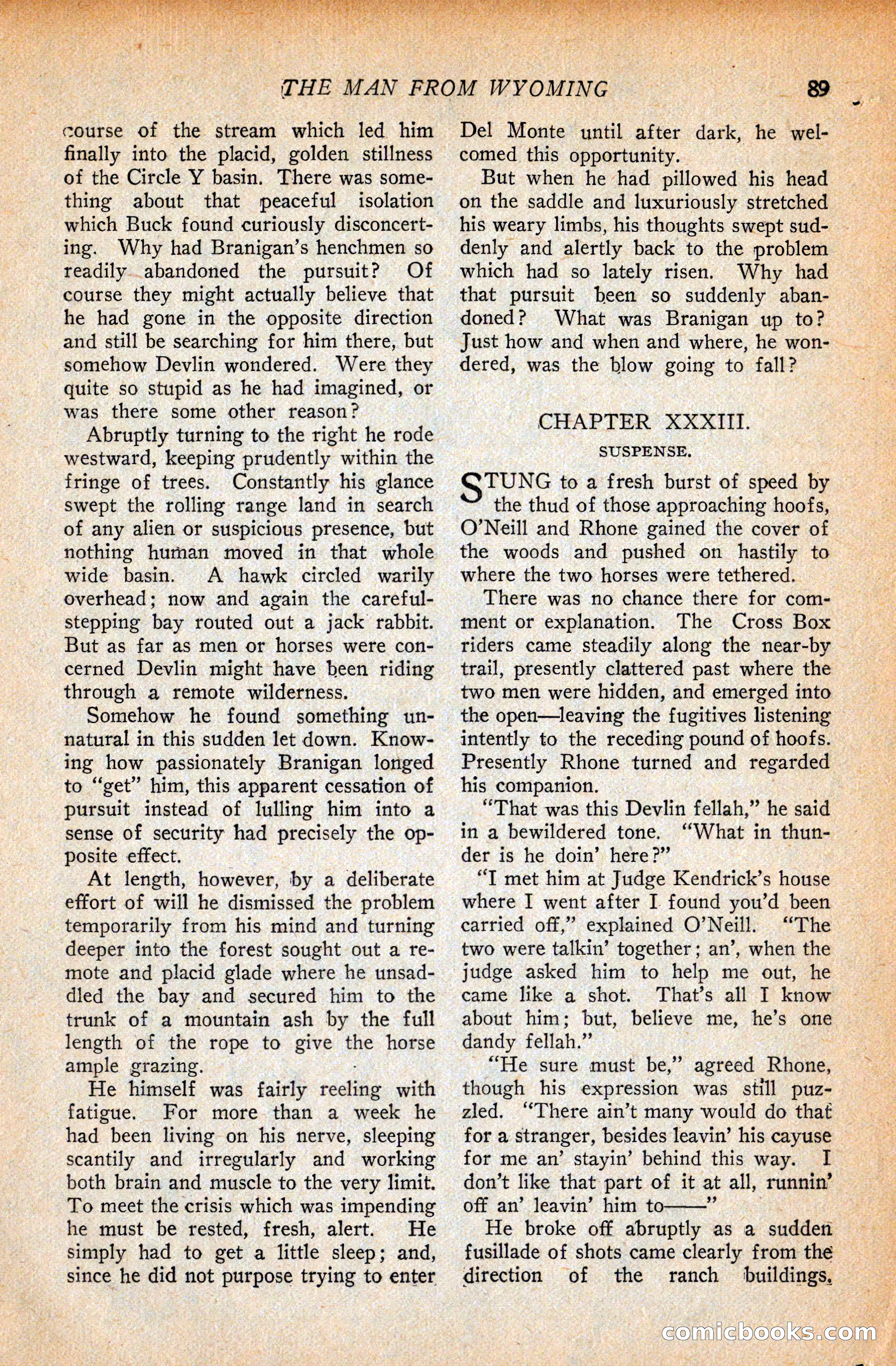Western Story Magazine, September 11, 1926 — page 91 of 148