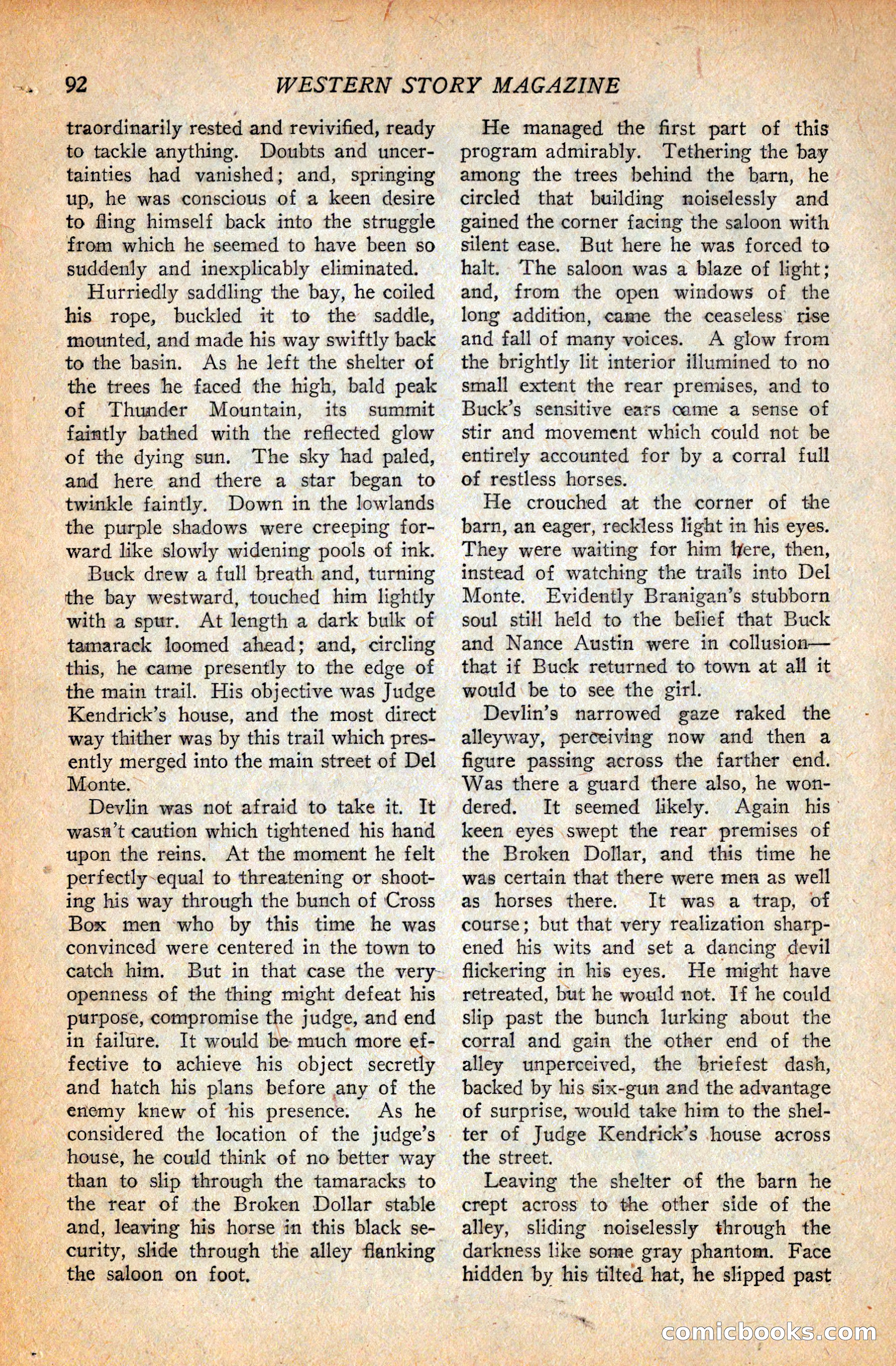 Western Story Magazine, September 11, 1926 — page 94 of 148