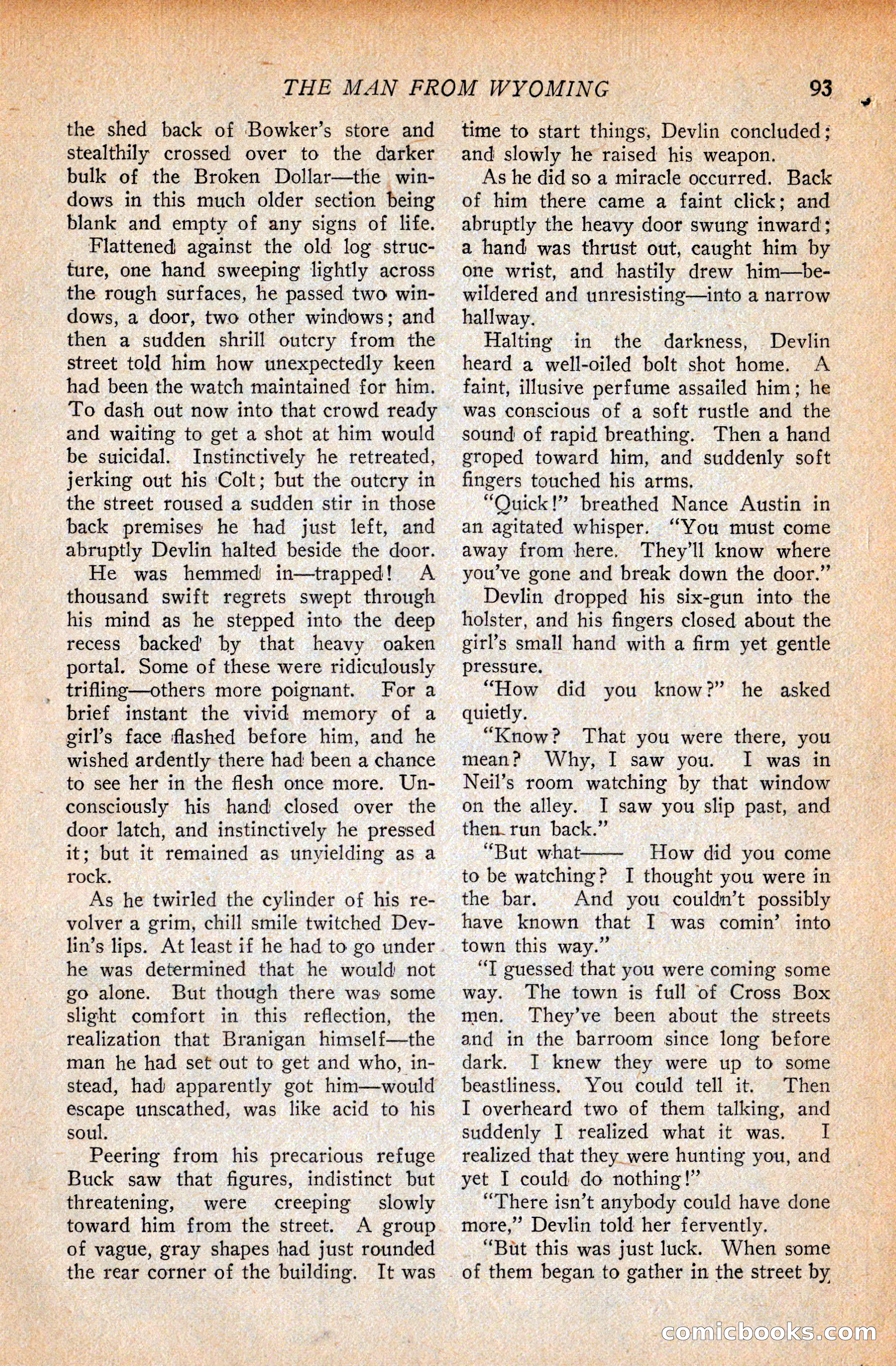 Western Story Magazine, September 11, 1926 — page 95 of 148