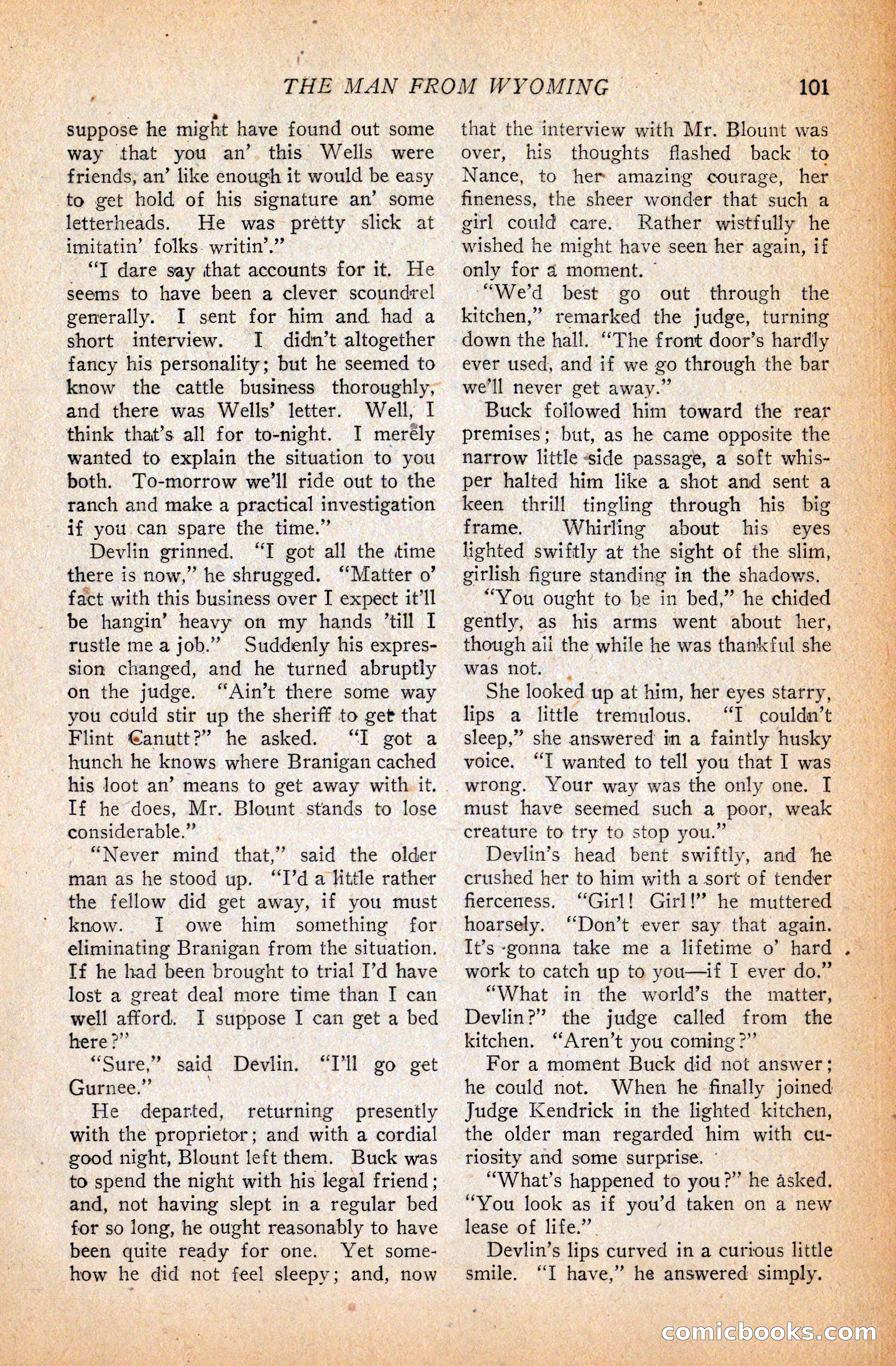 Western Story Magazine, September 11, 1926 — page 103 of 148