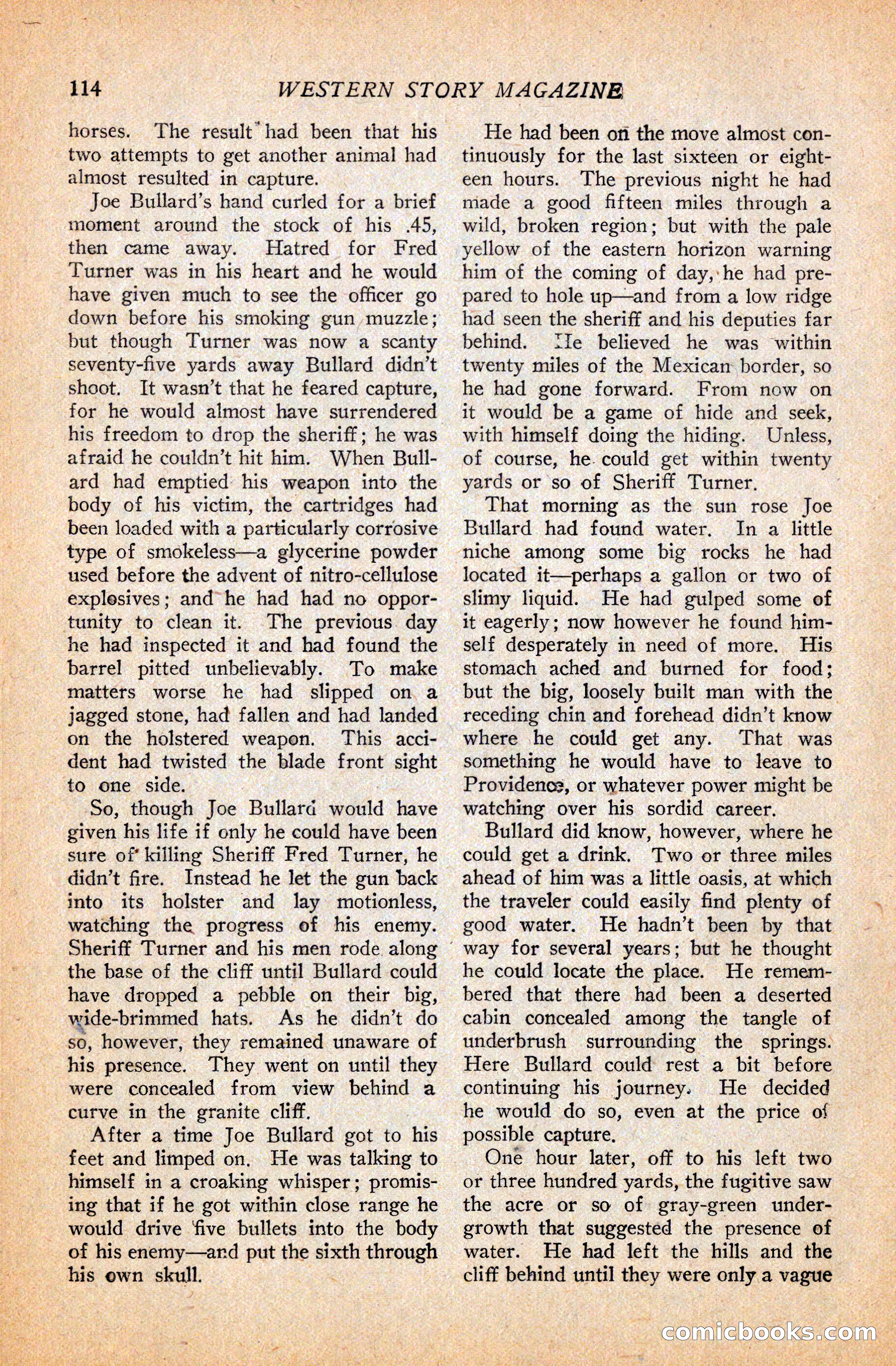 Western Story Magazine, September 11, 1926 — page 116 of 148