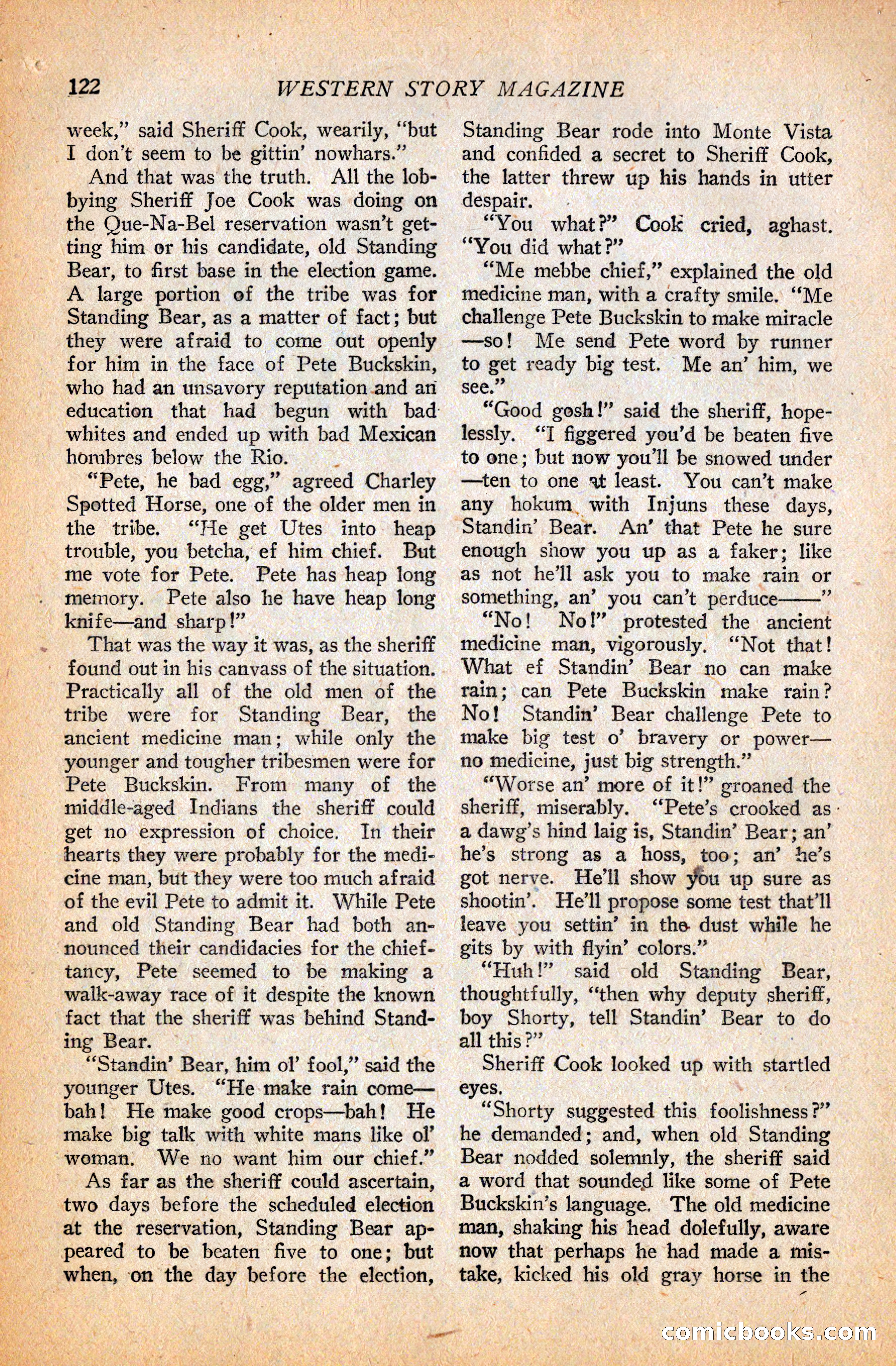 Western Story Magazine, September 11, 1926 — page 124 of 148