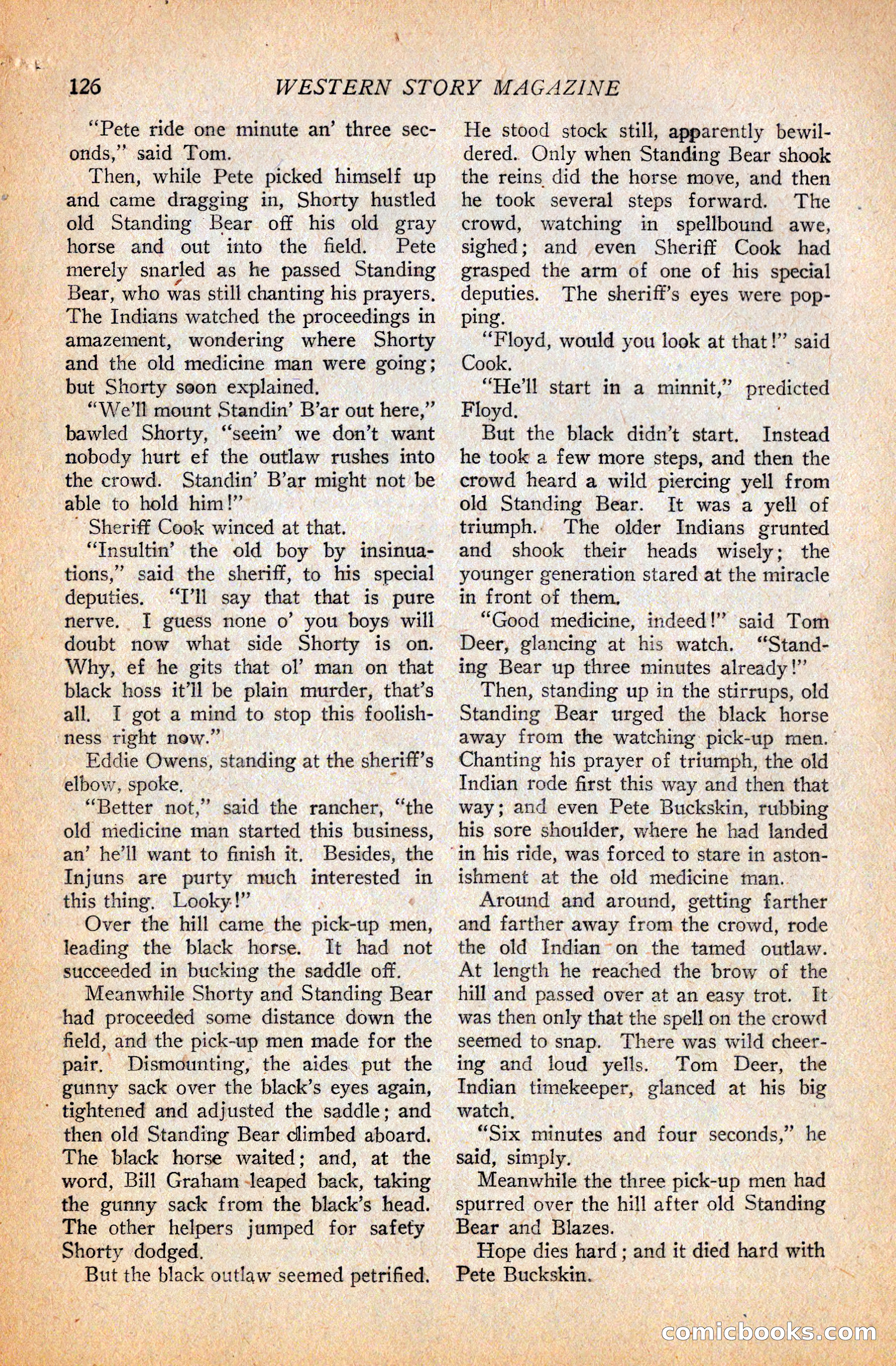 Western Story Magazine, September 11, 1926 — page 128 of 148