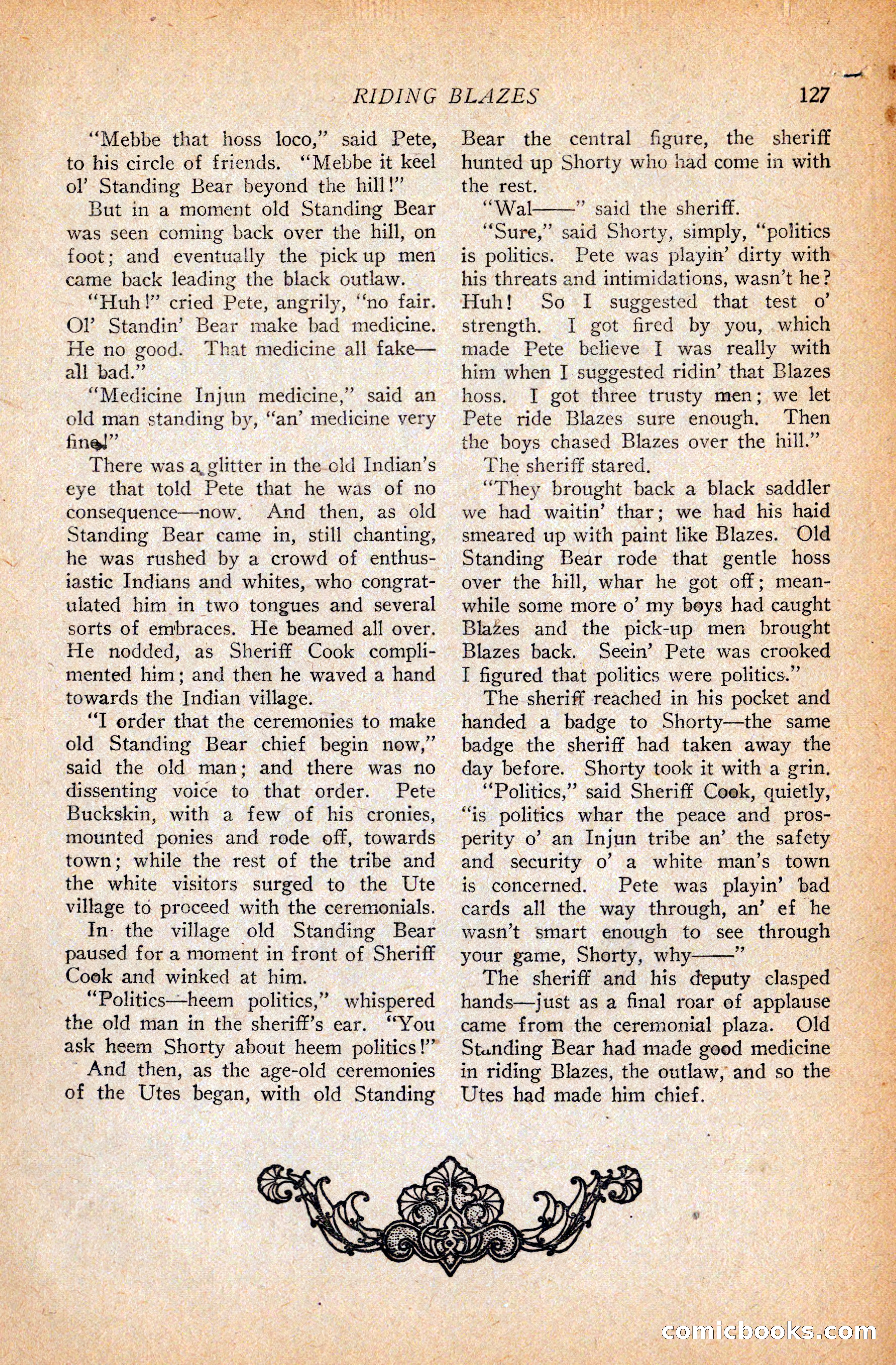 Western Story Magazine, September 11, 1926 — page 129 of 148