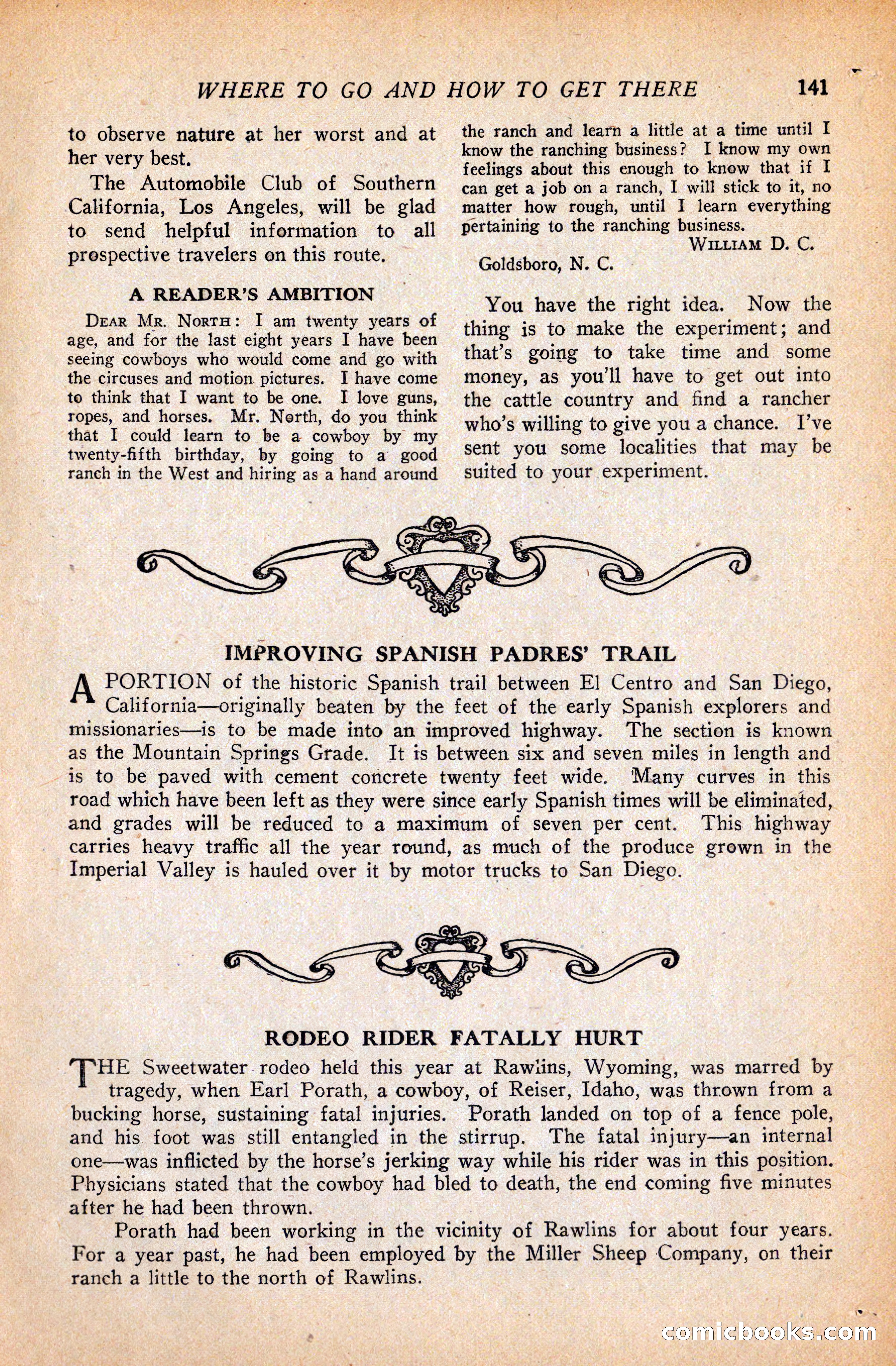 Western Story Magazine, September 11, 1926 — page 143 of 148