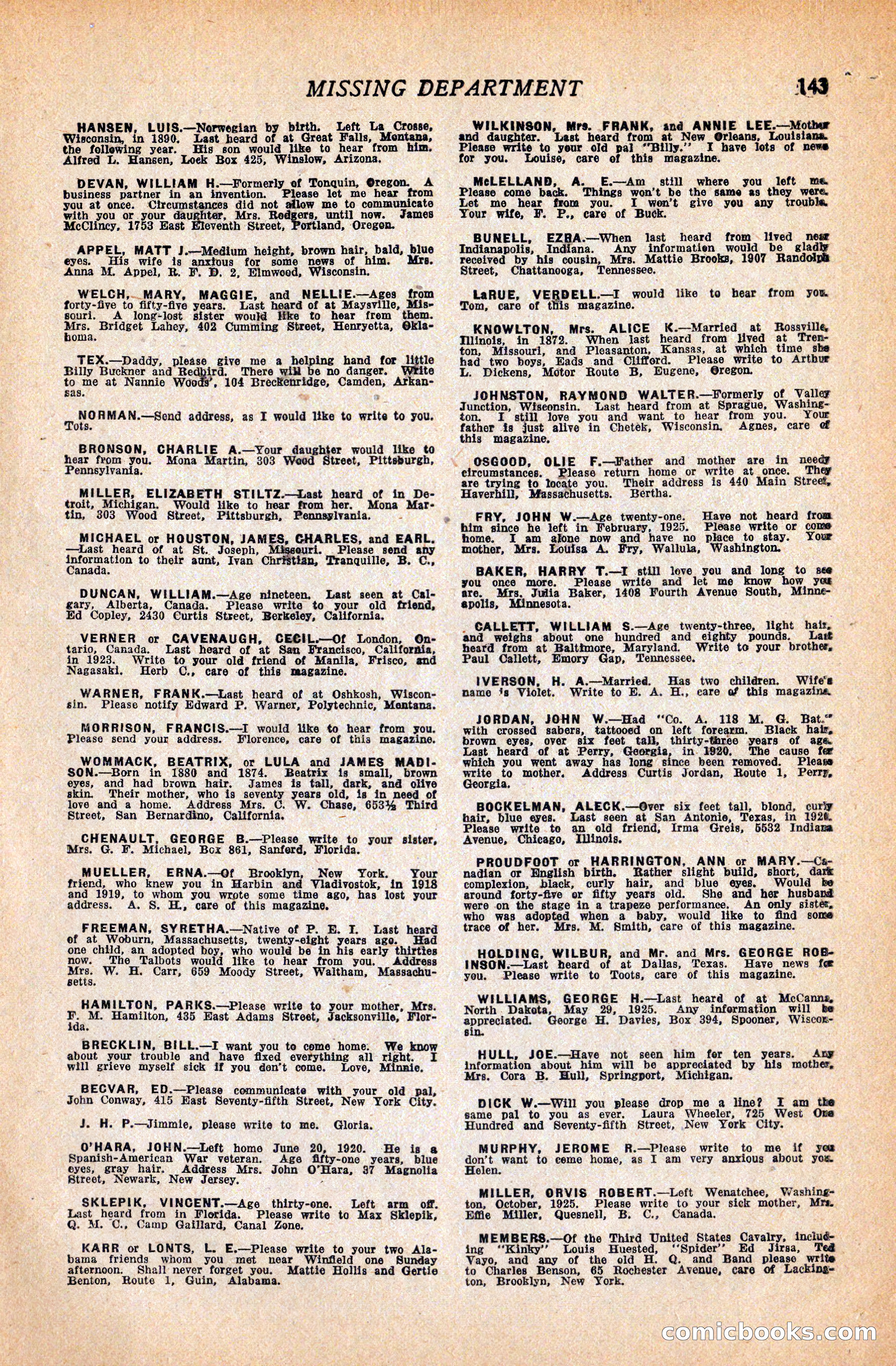 Western Story Magazine, September 11, 1926 — page 145 of 148