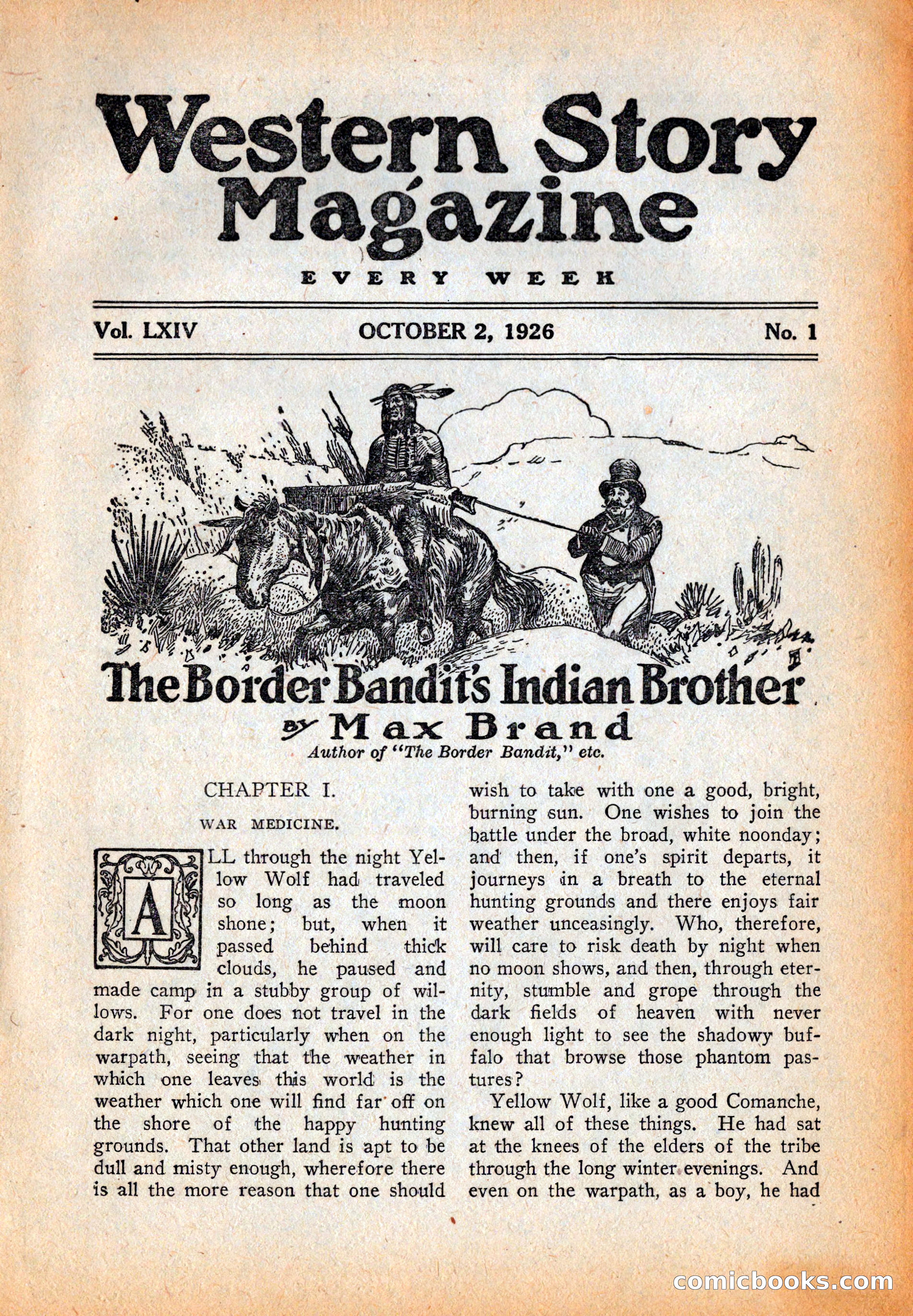 Western Story Magazine, October 2, 1926 — page 3 of 172