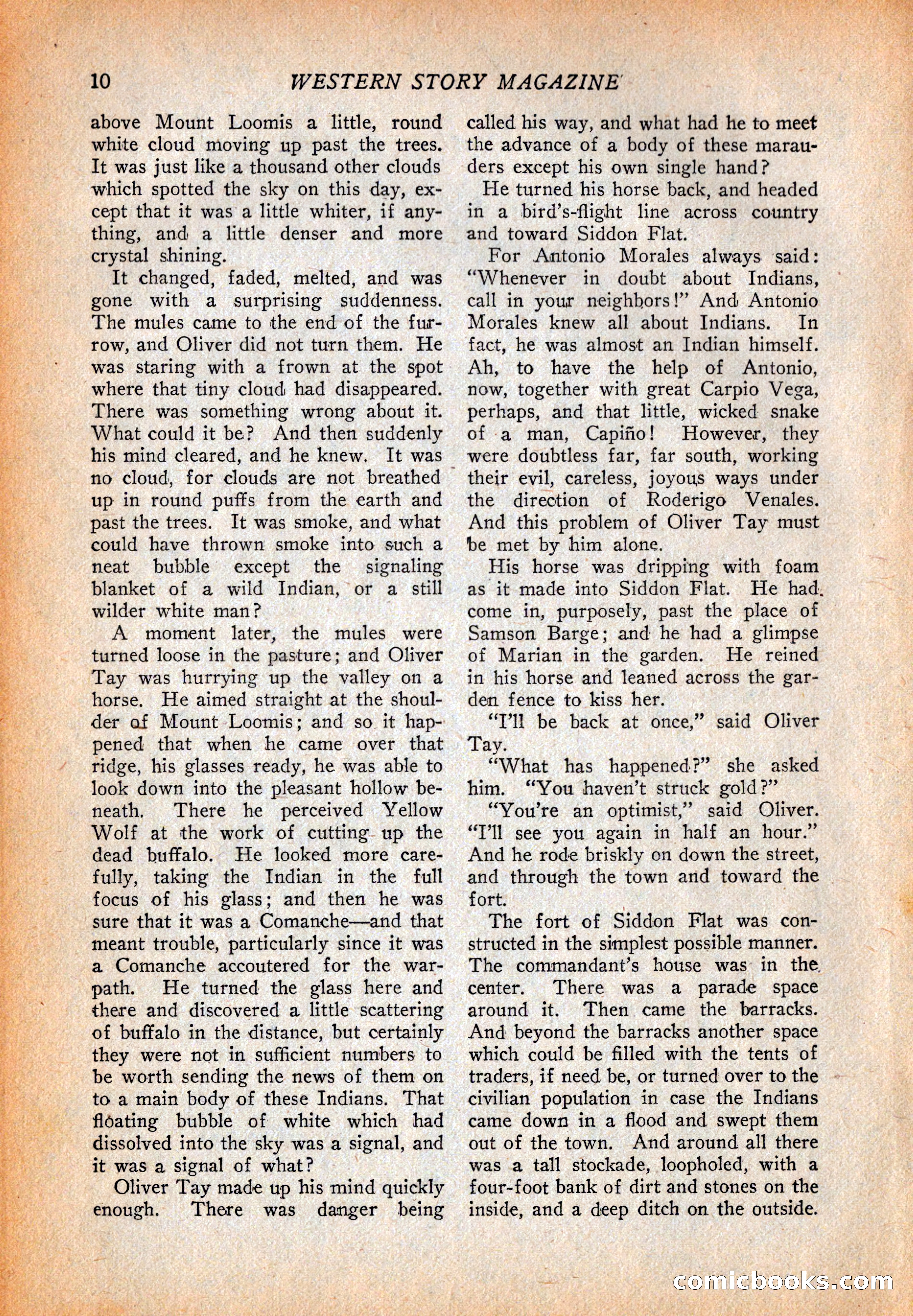 Western Story Magazine, October 2, 1926 — page 12 of 172