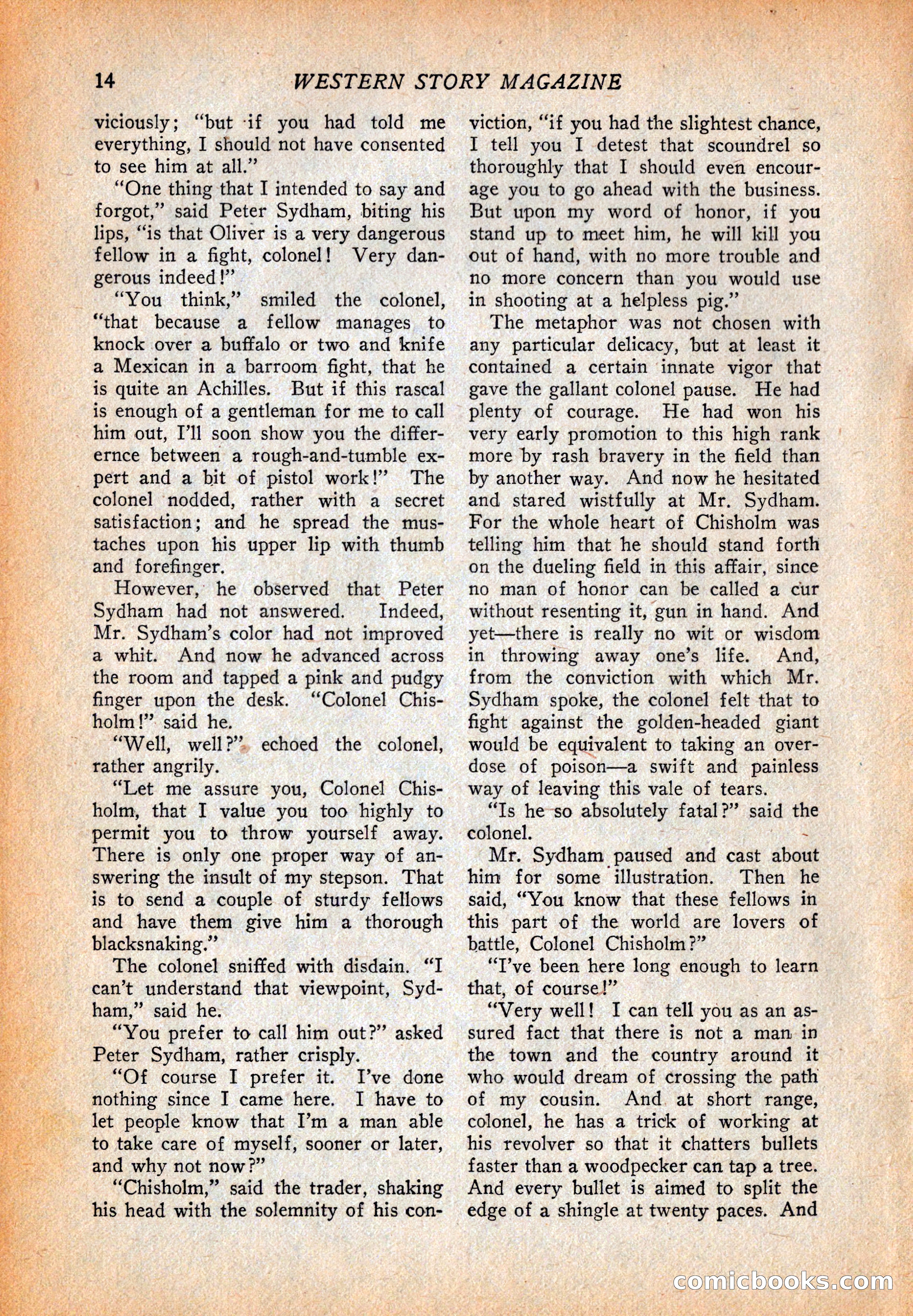 Western Story Magazine, October 2, 1926 — page 16 of 172