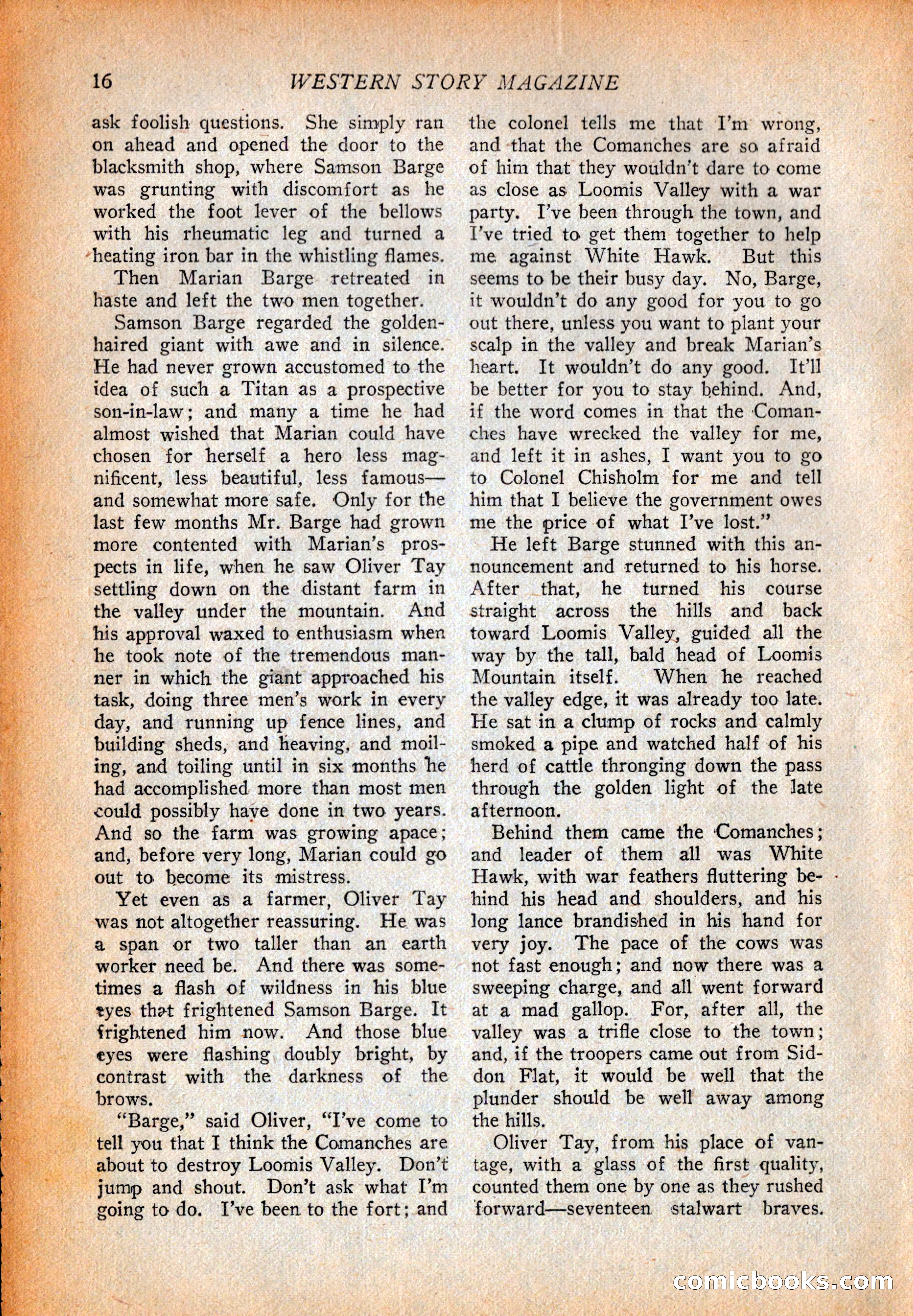 Western Story Magazine, October 2, 1926 — page 18 of 172