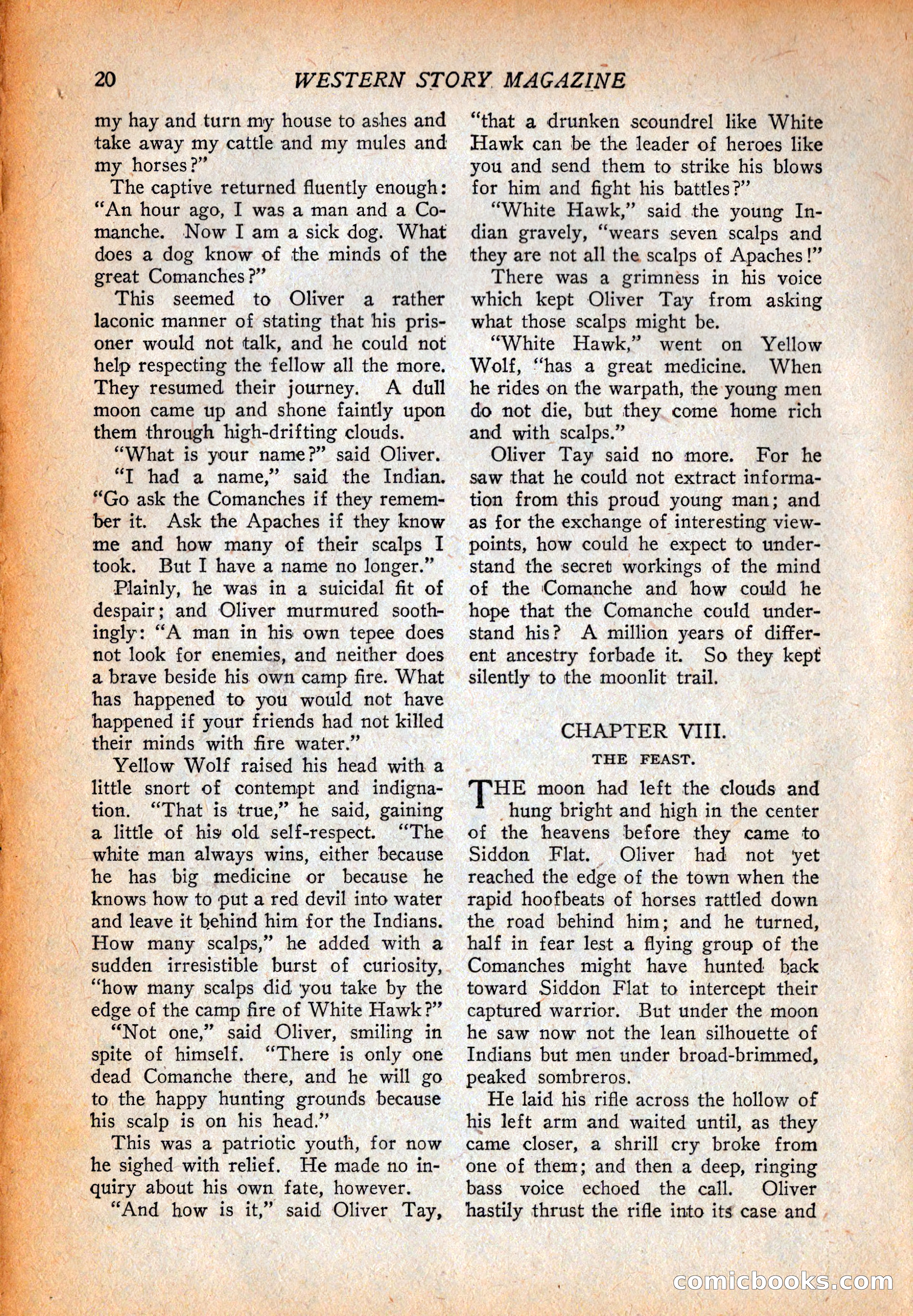 Western Story Magazine, October 2, 1926 — page 22 of 172
