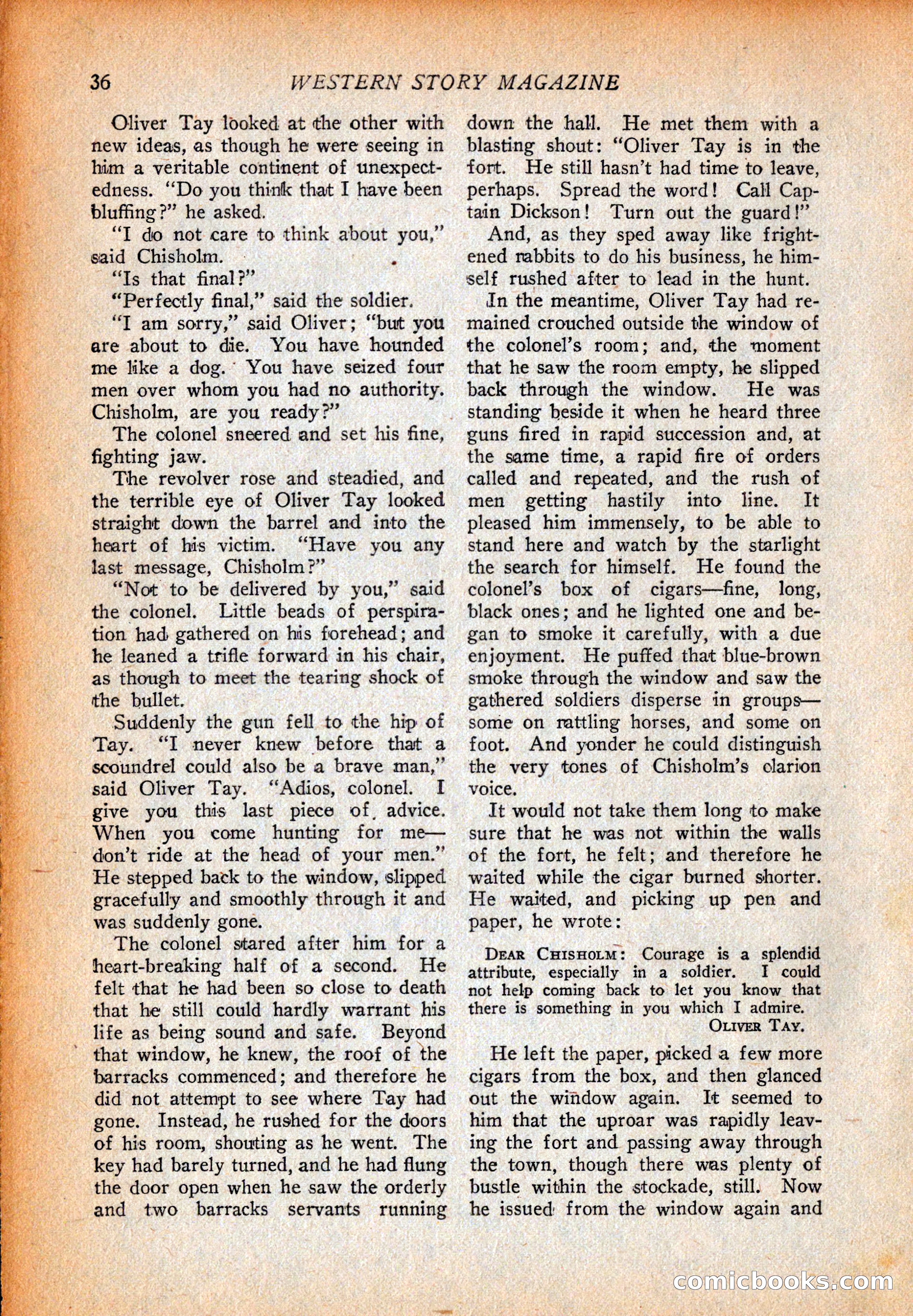 Western Story Magazine, October 2, 1926 — page 38 of 172