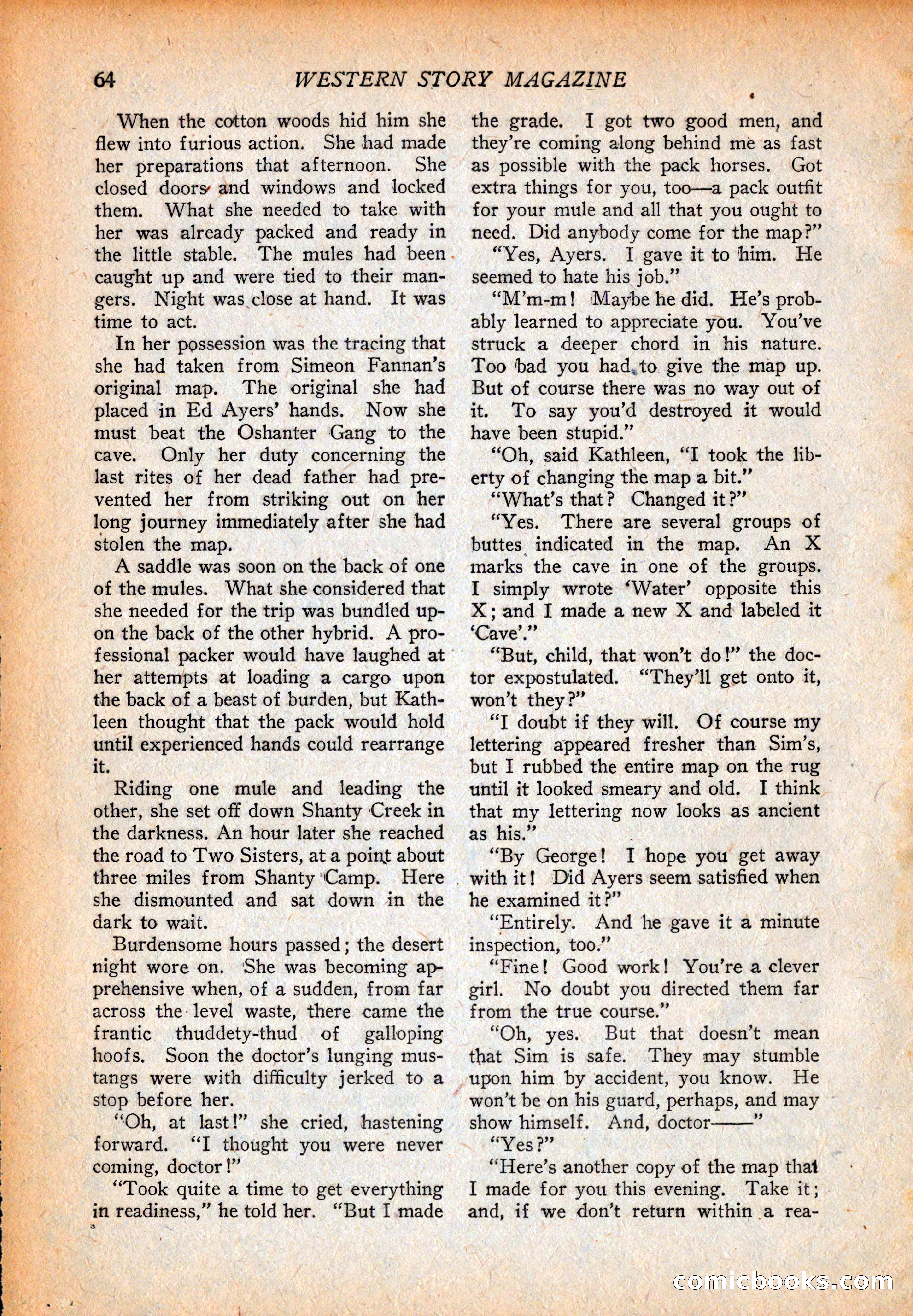 Western Story Magazine, October 2, 1926 — page 66 of 172