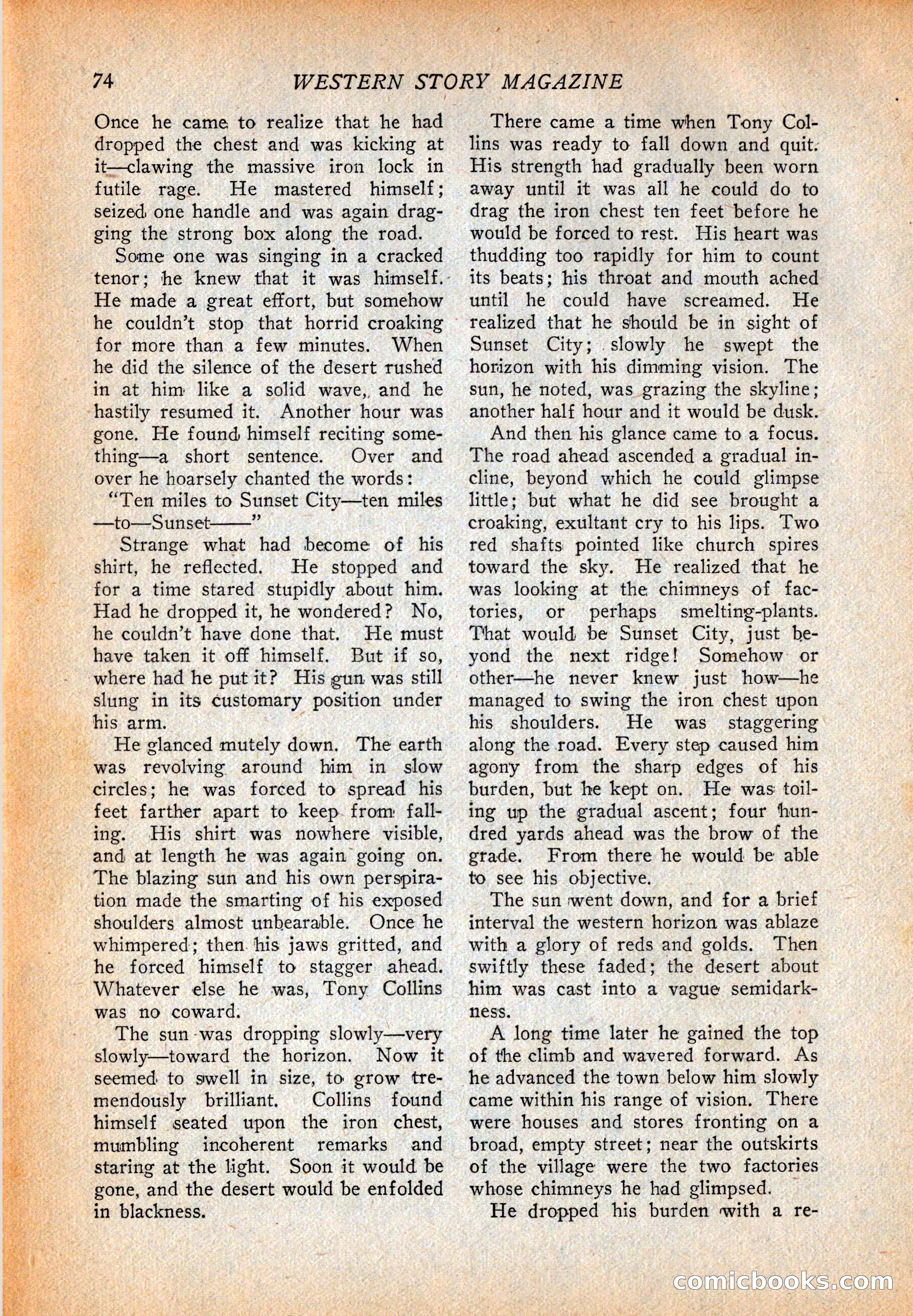 Western Story Magazine, October 2, 1926 — page 76 of 172