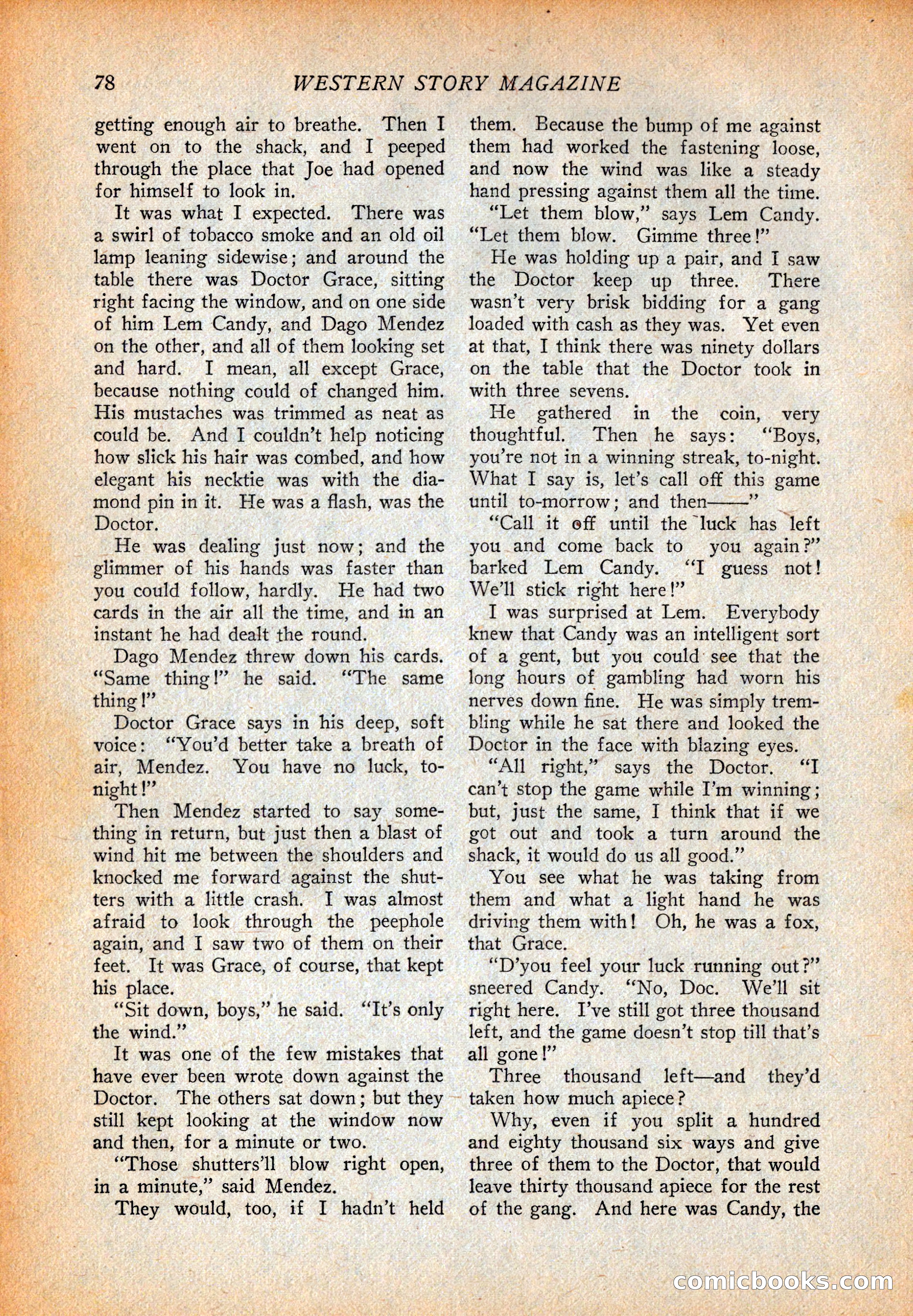 Western Story Magazine, October 2, 1926 — page 80 of 172
