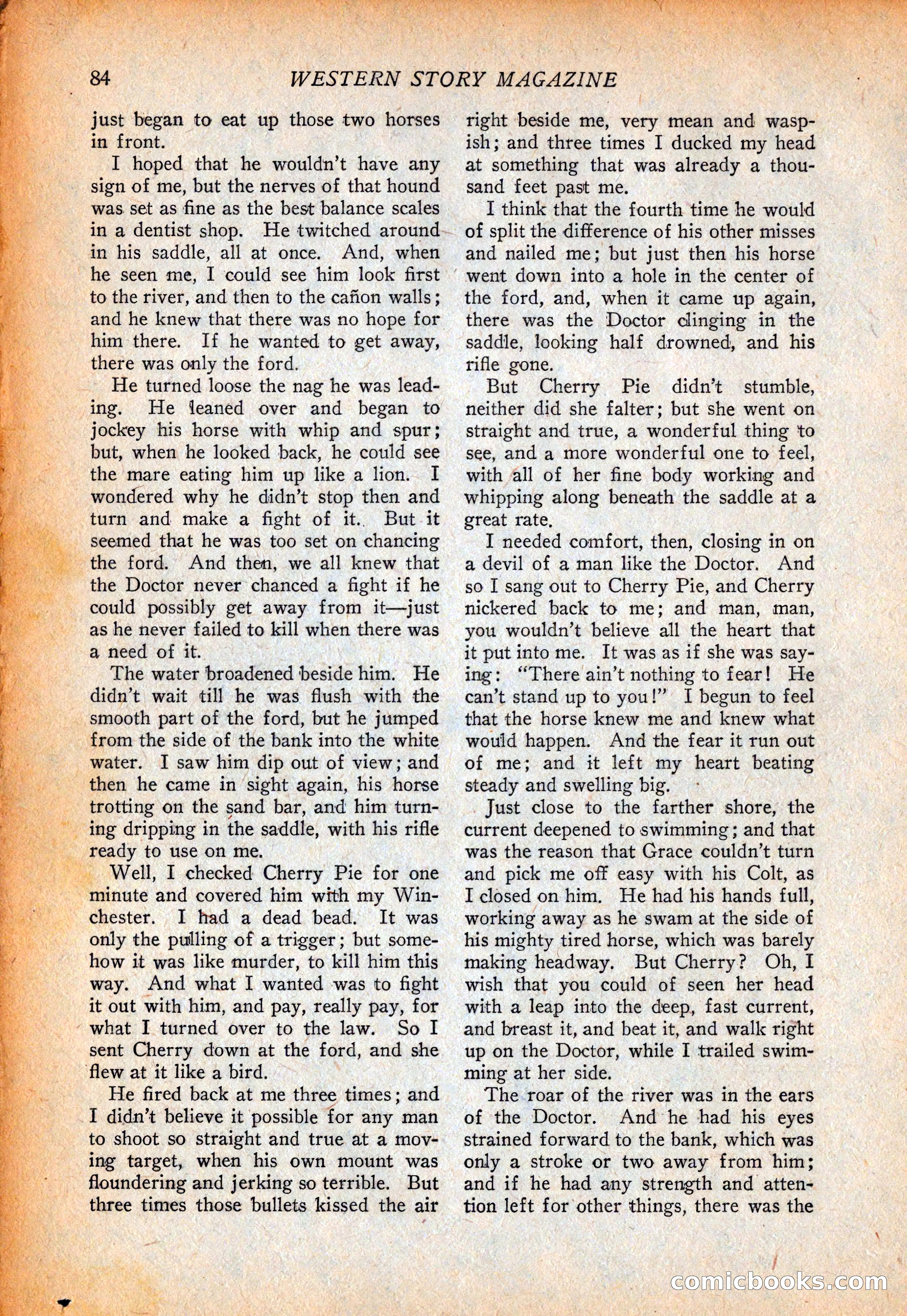 Western Story Magazine, October 2, 1926 — page 86 of 172