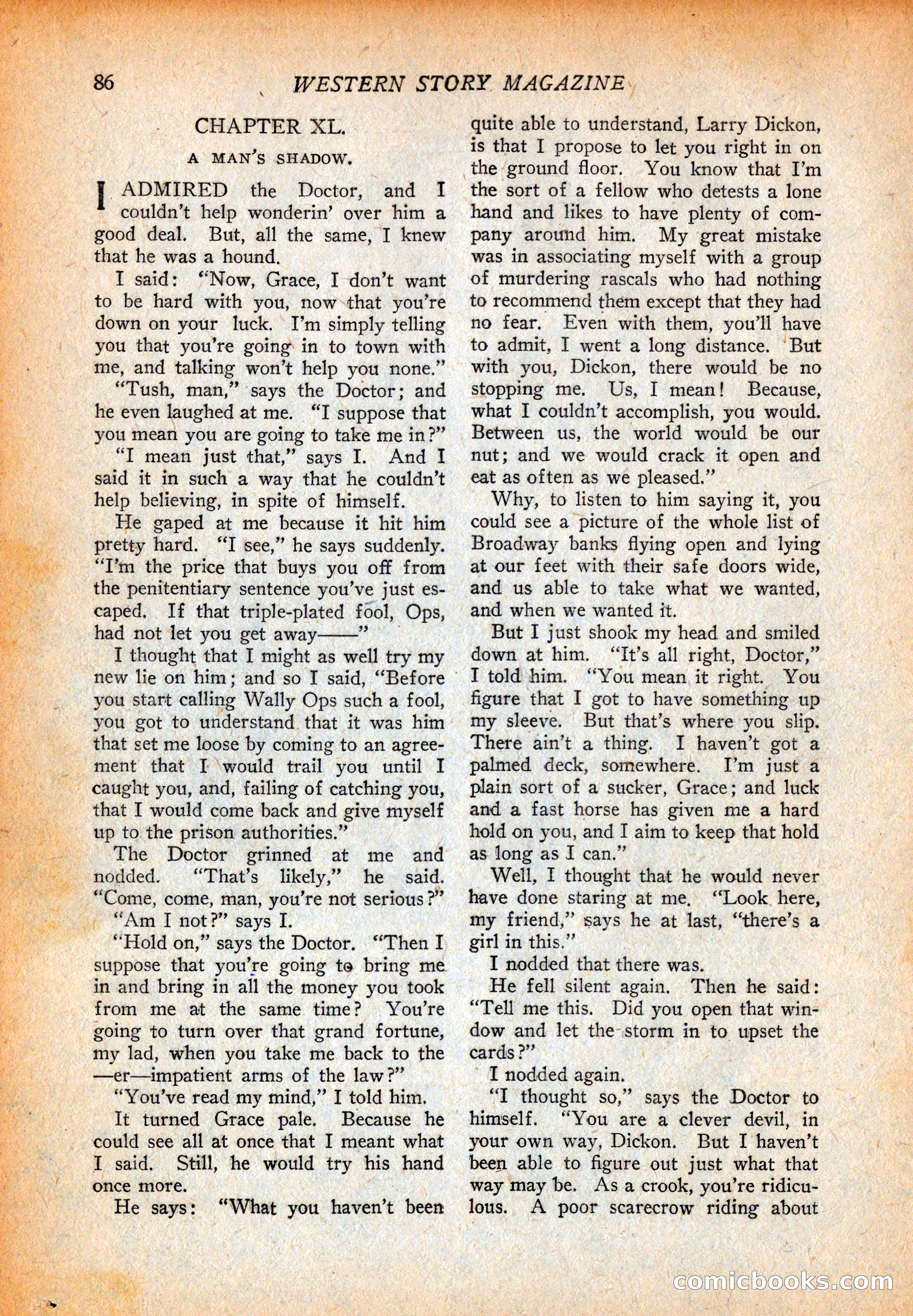 Western Story Magazine, October 2, 1926 — page 88 of 172