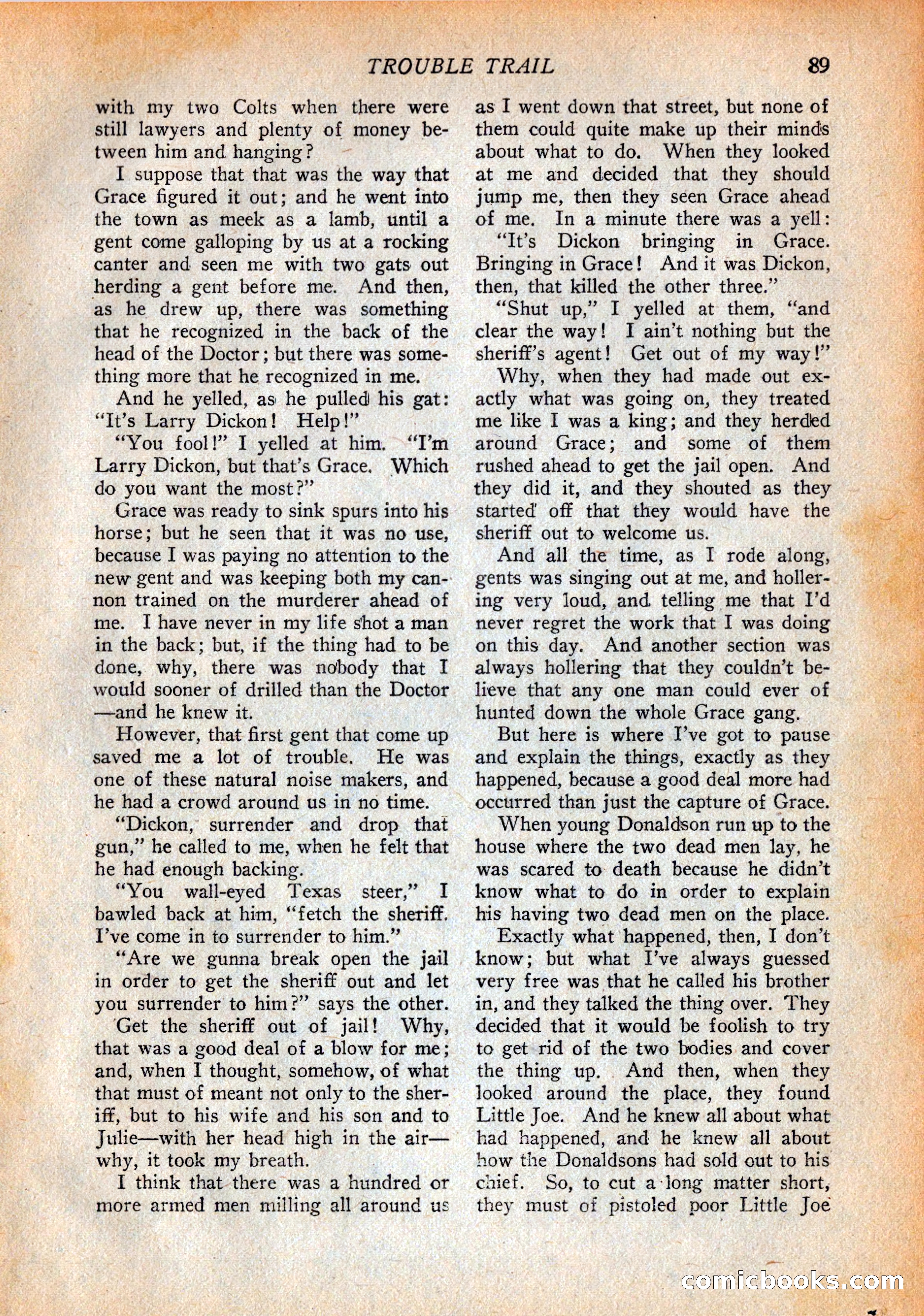 Western Story Magazine, October 2, 1926 — page 91 of 172