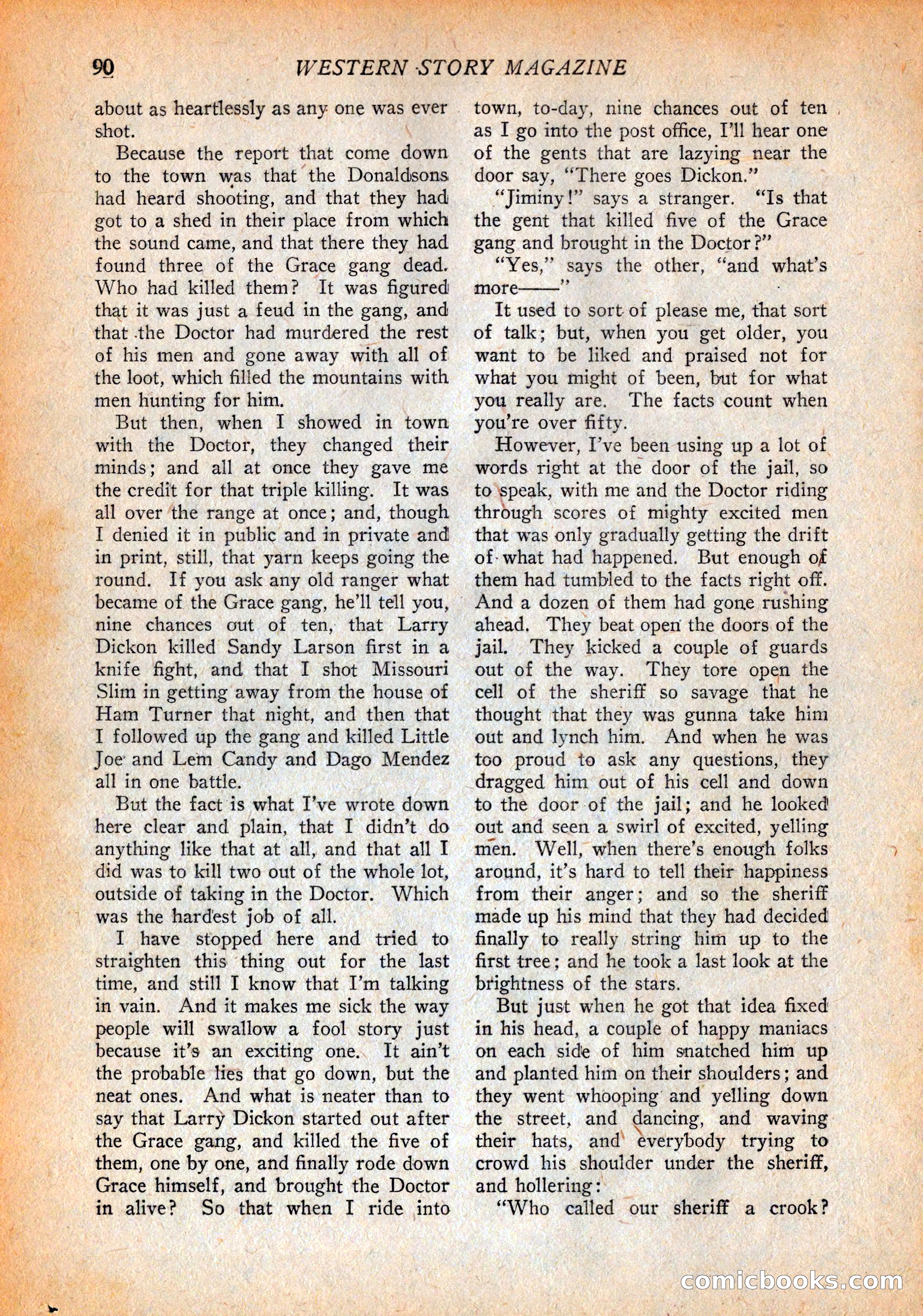 Western Story Magazine, October 2, 1926 — page 92 of 172
