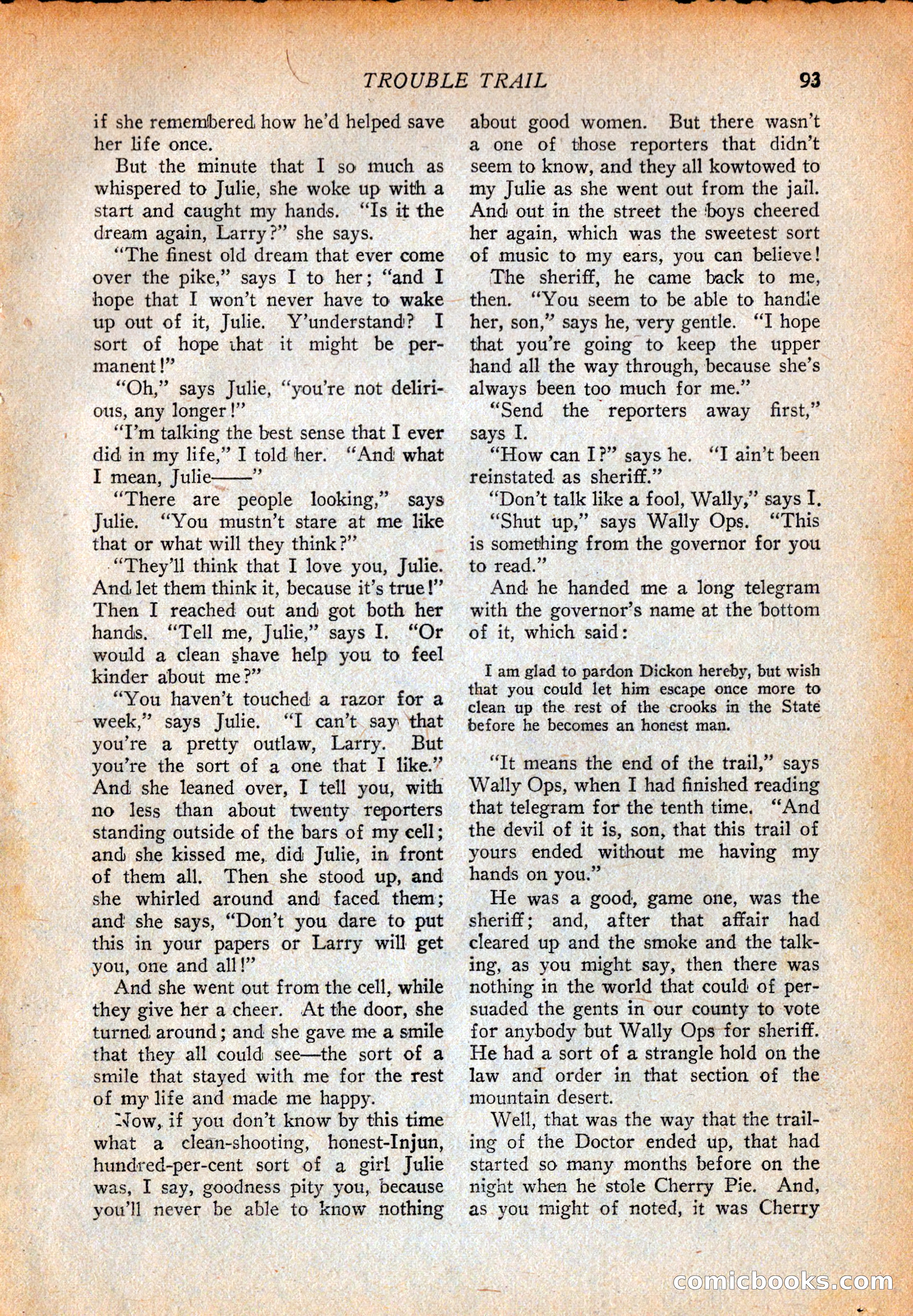 Western Story Magazine, October 2, 1926 — page 95 of 172