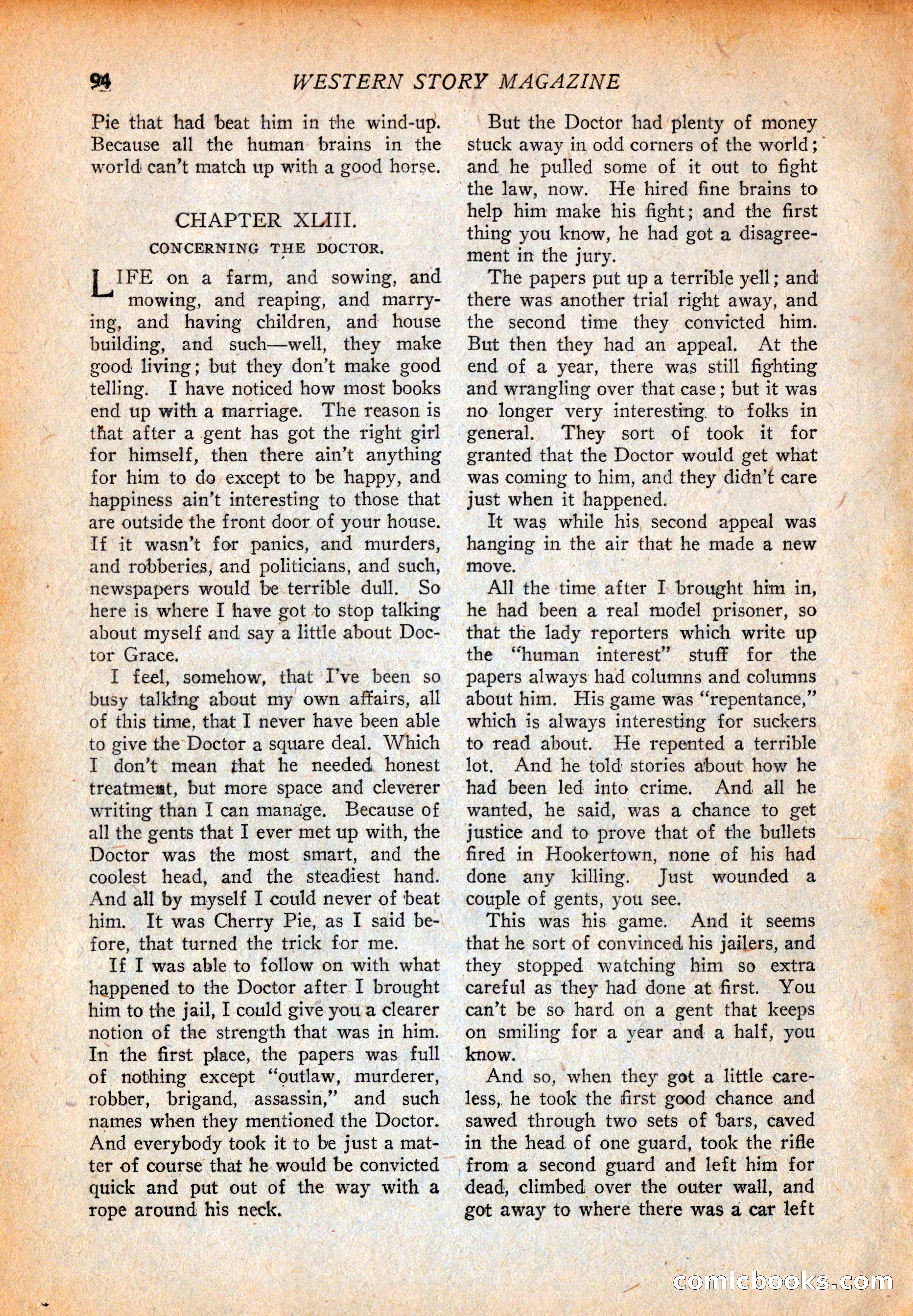 Western Story Magazine, October 2, 1926 — page 96 of 172