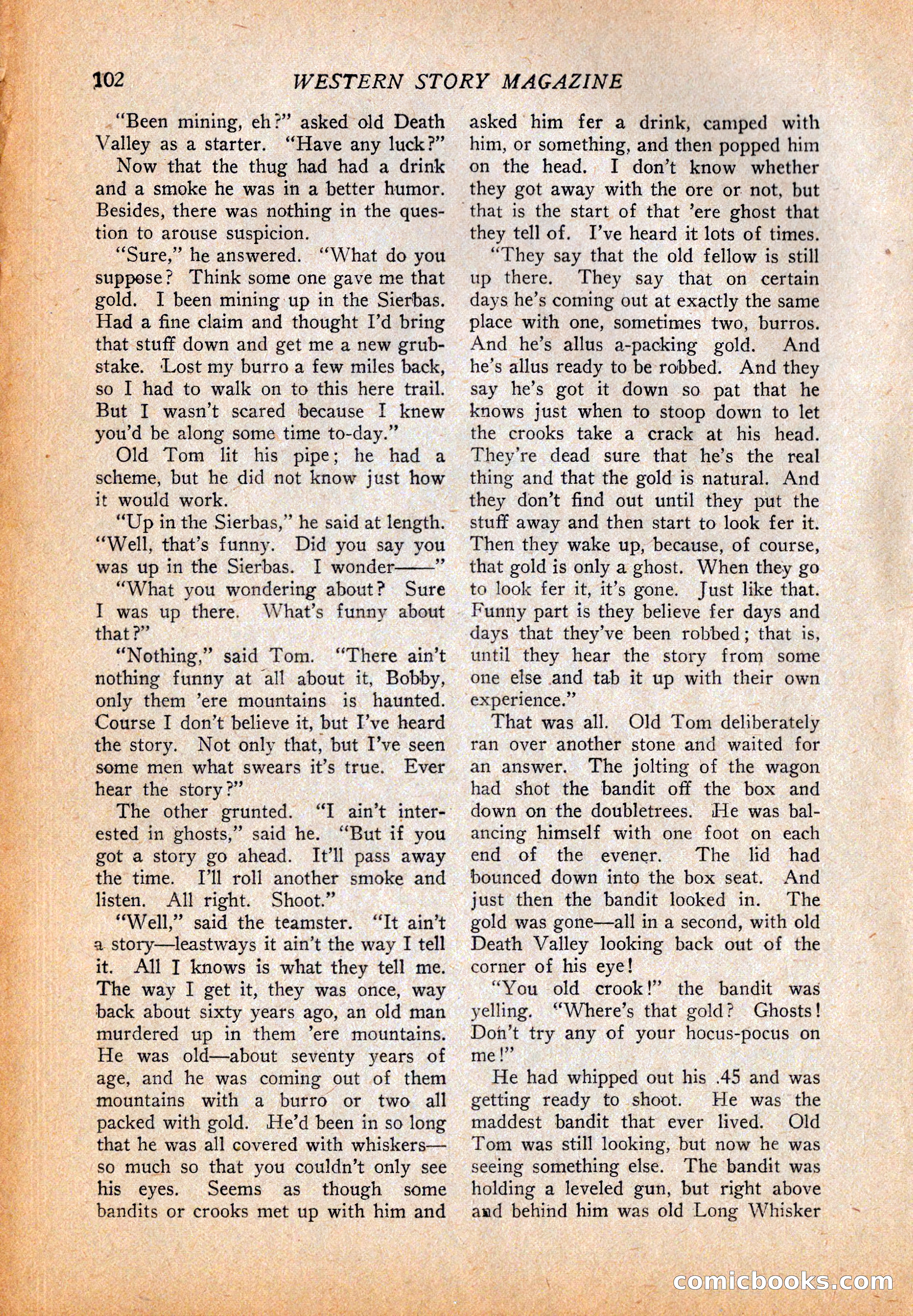 Western Story Magazine, October 2, 1926 — page 104 of 172