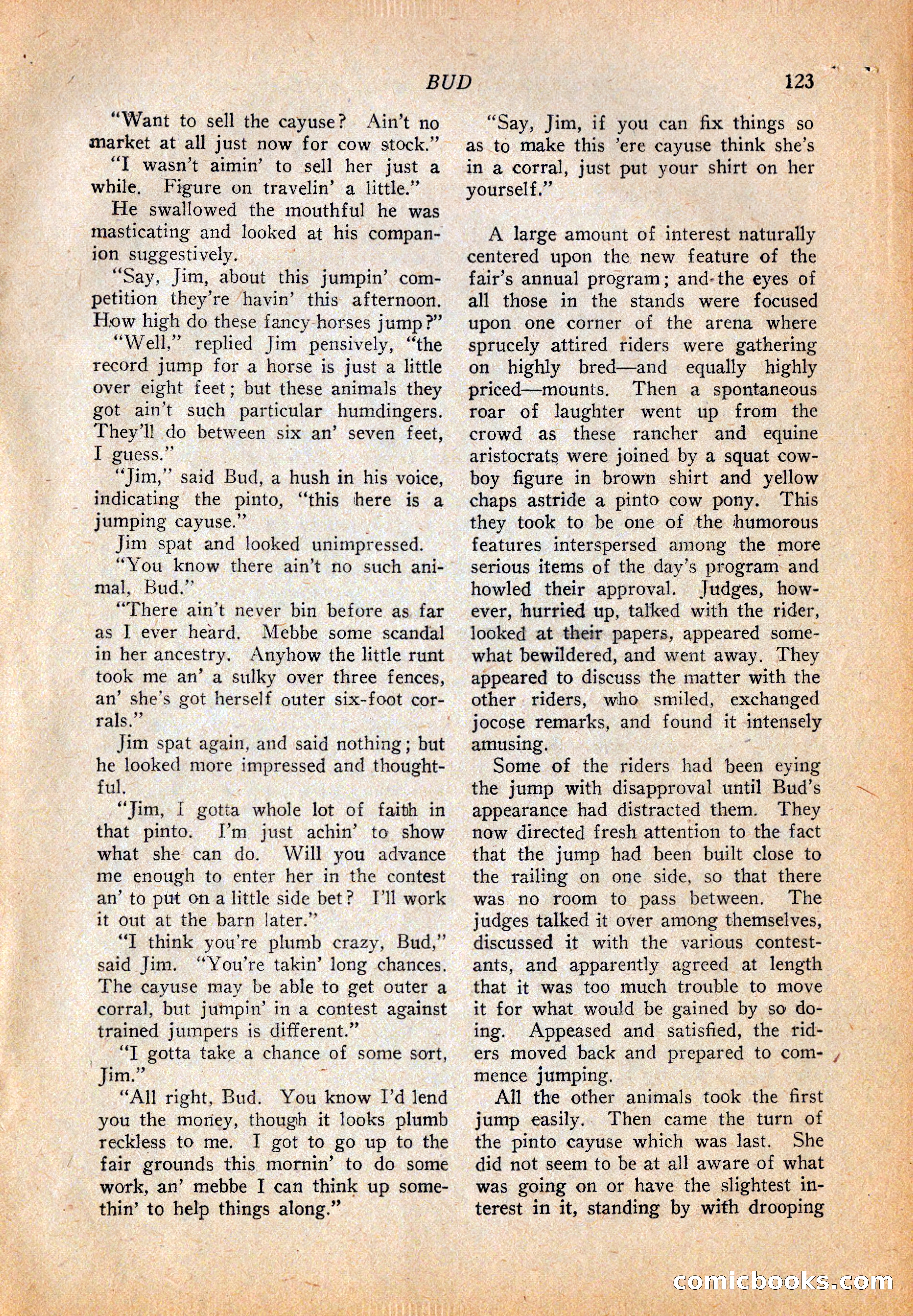 Western Story Magazine, October 2, 1926 — page 125 of 172