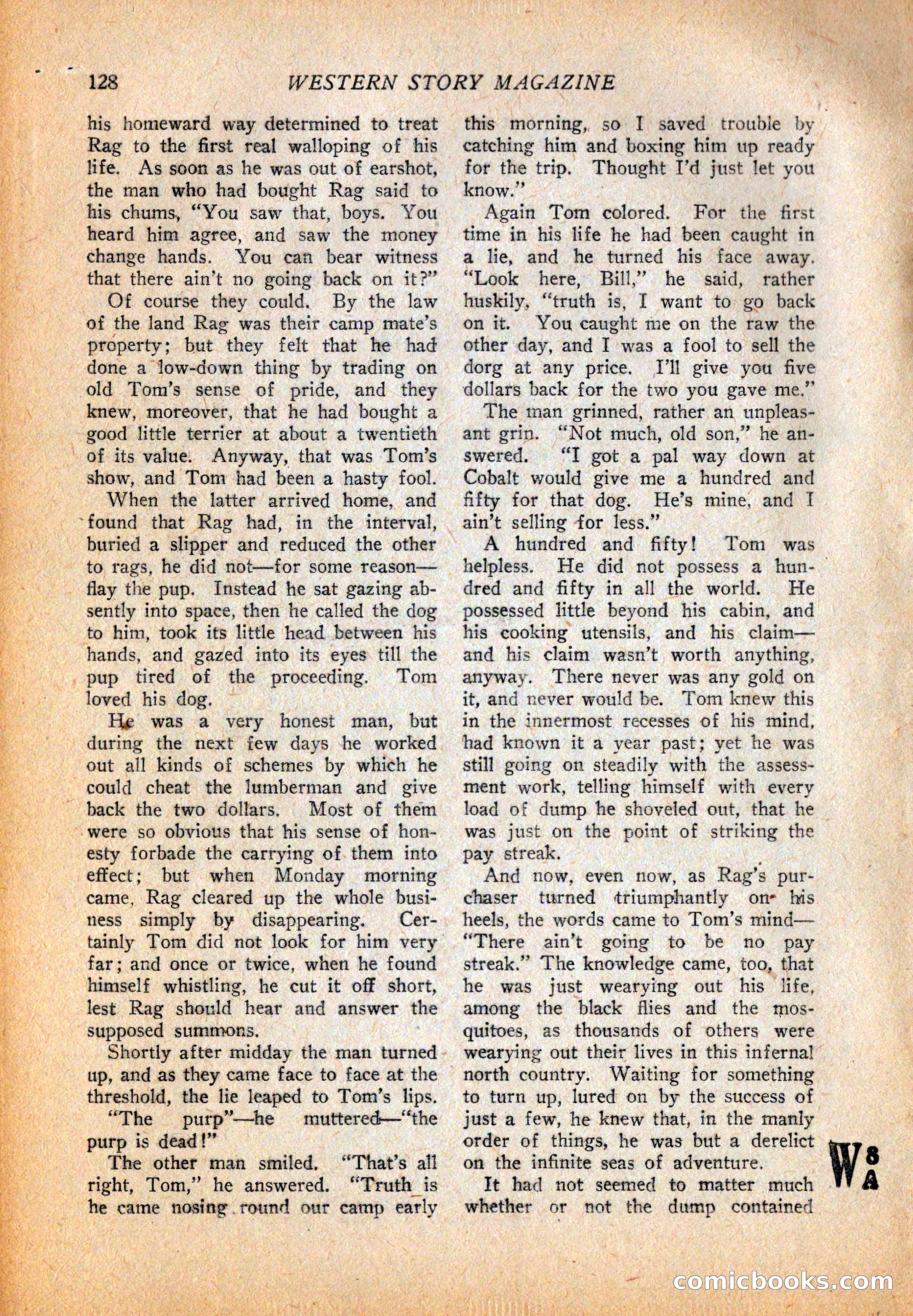 Western Story Magazine, October 2, 1926 — page 130 of 172