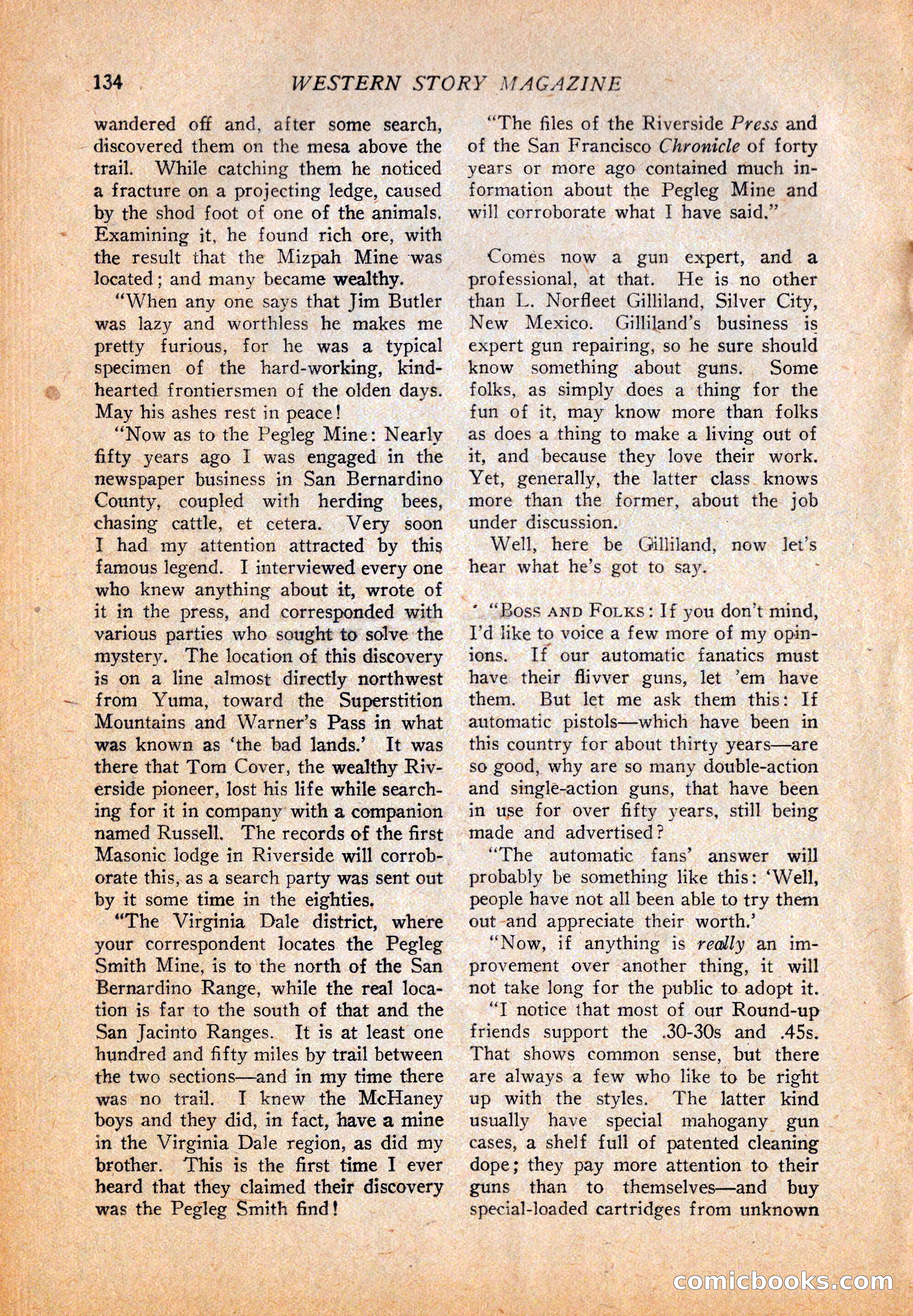 Western Story Magazine, October 2, 1926 — page 136 of 172