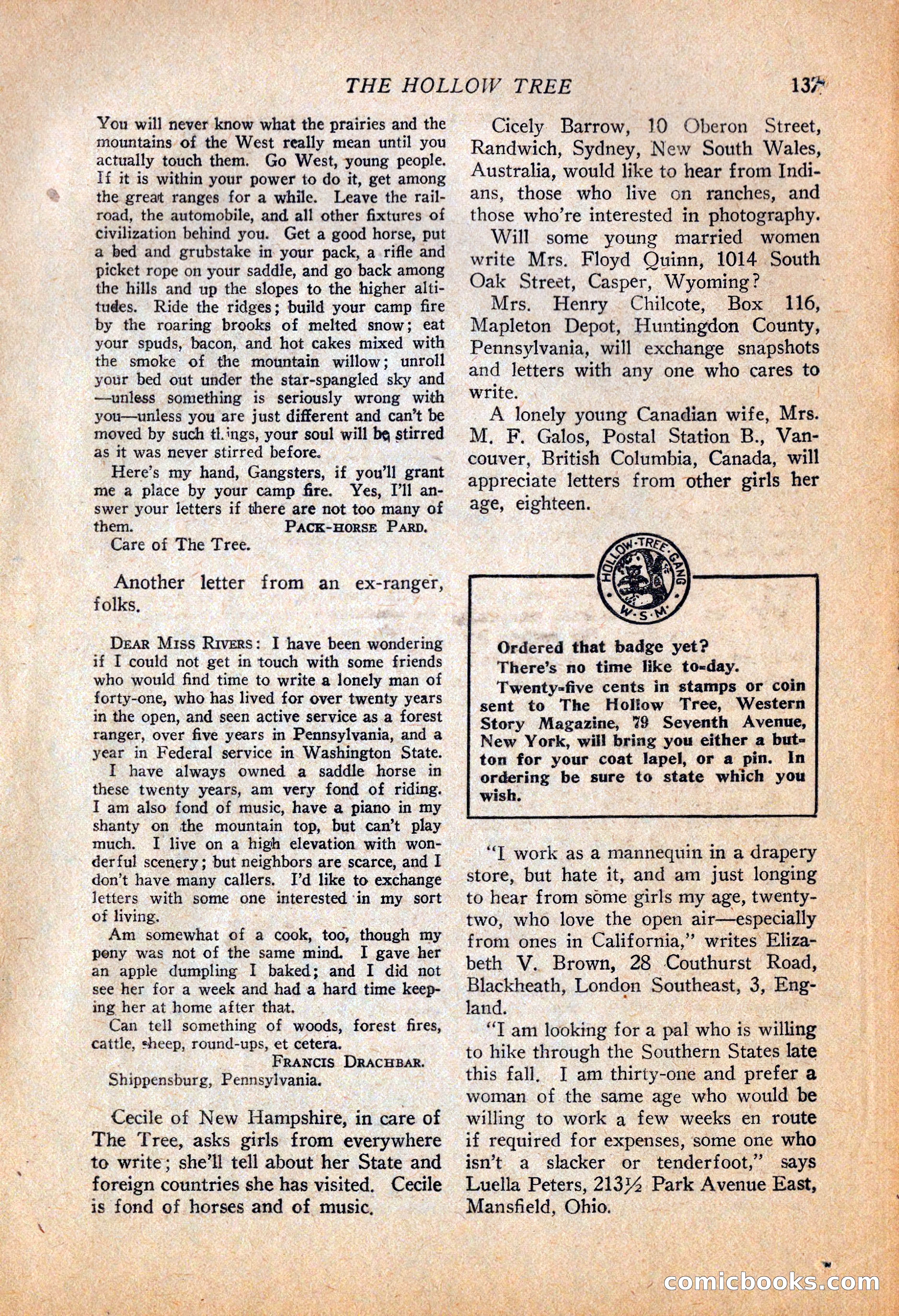 Western Story Magazine, October 2, 1926 — page 139 of 172